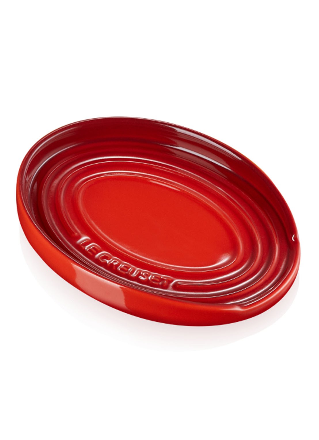 Le Creuset Lepelhouder 15 cm - voorkant 2 kersenrood / rood