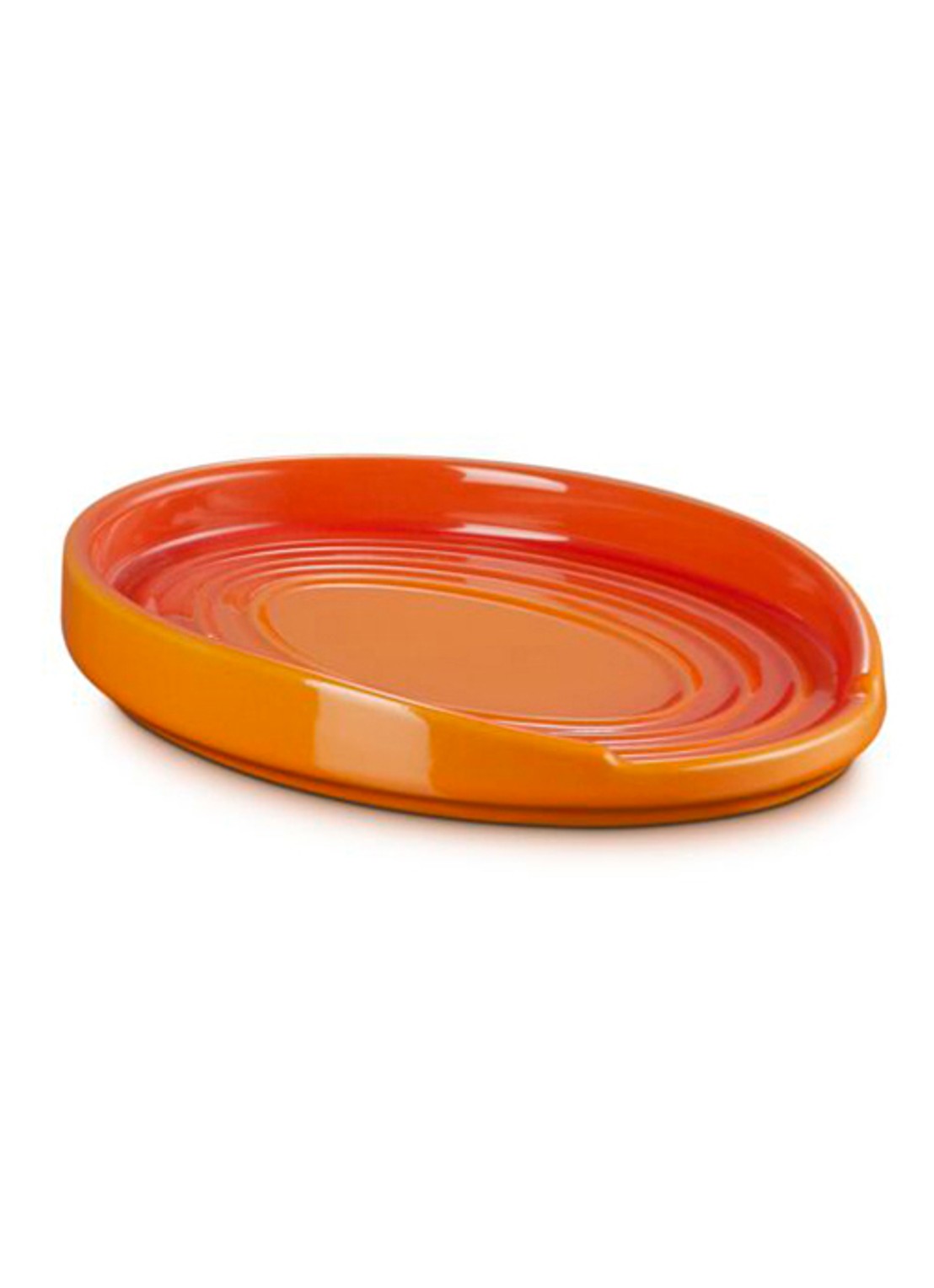 Le Creuset Lepelhouder 16 cm - voorkant 2 oranjerood