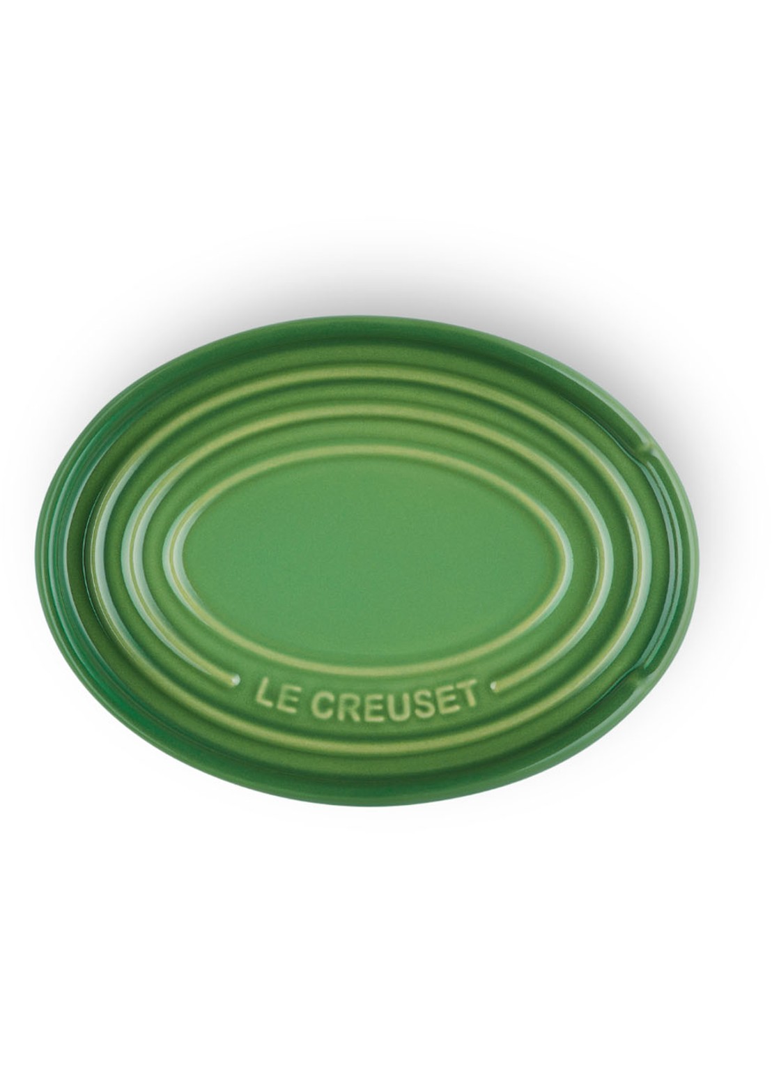 Le Creuset Lepelhouder van aardewerk 15 cm - detail 2 bamboo / groen