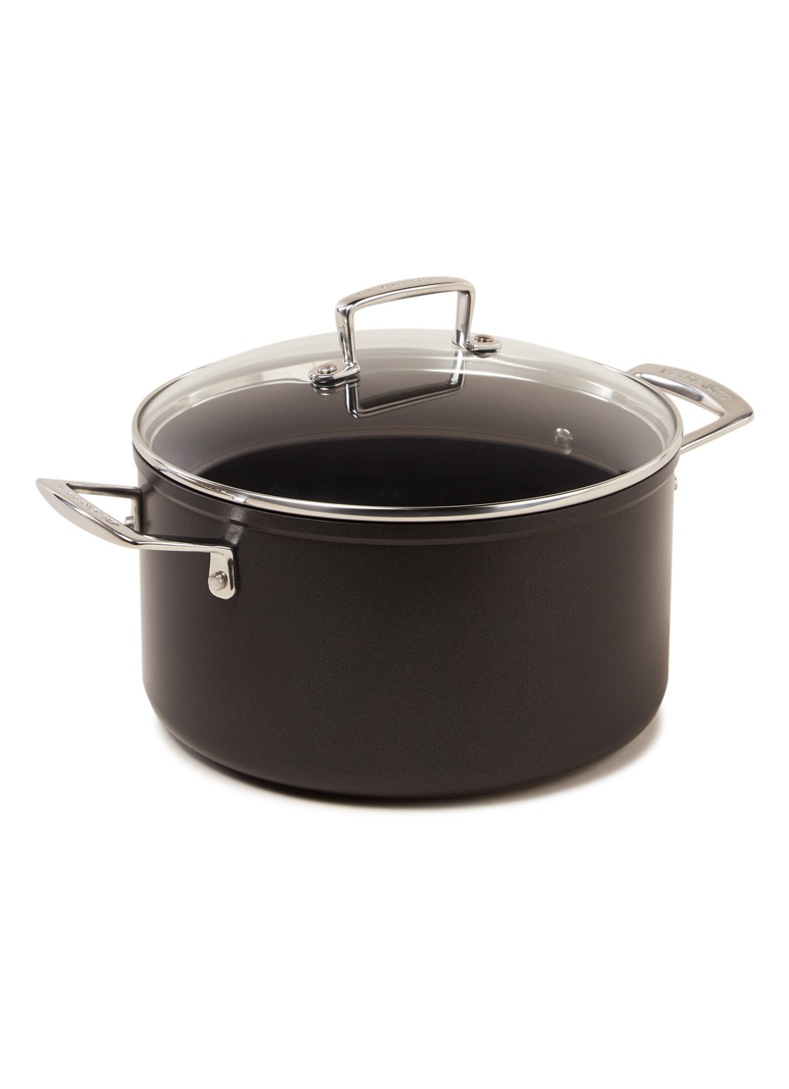 Le Creuset Les Forgées kookpan Ø24 cm - voorkant zwart