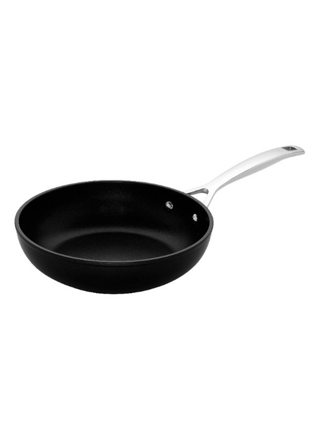 Le Creuset Les Forgées sauteerpan Ø24 cm - voorkant zwart