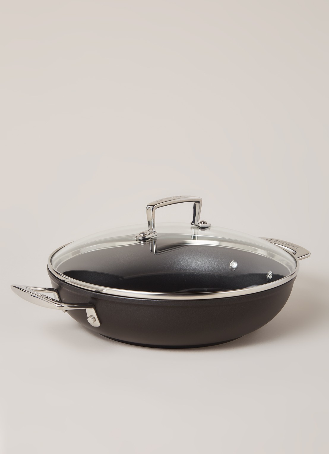 Le Creuset Les Forgées sauteerpan Ø26 cm - voorkant 2 zwart