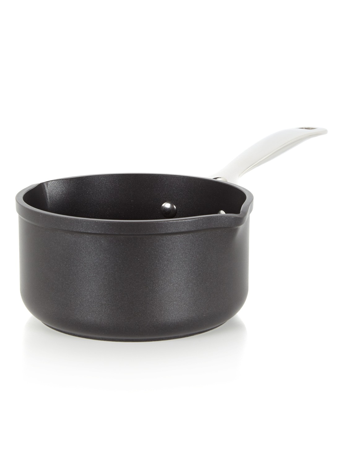 Le Creuset Les Forgées steelpan Ø16 cm - voorkant zwart