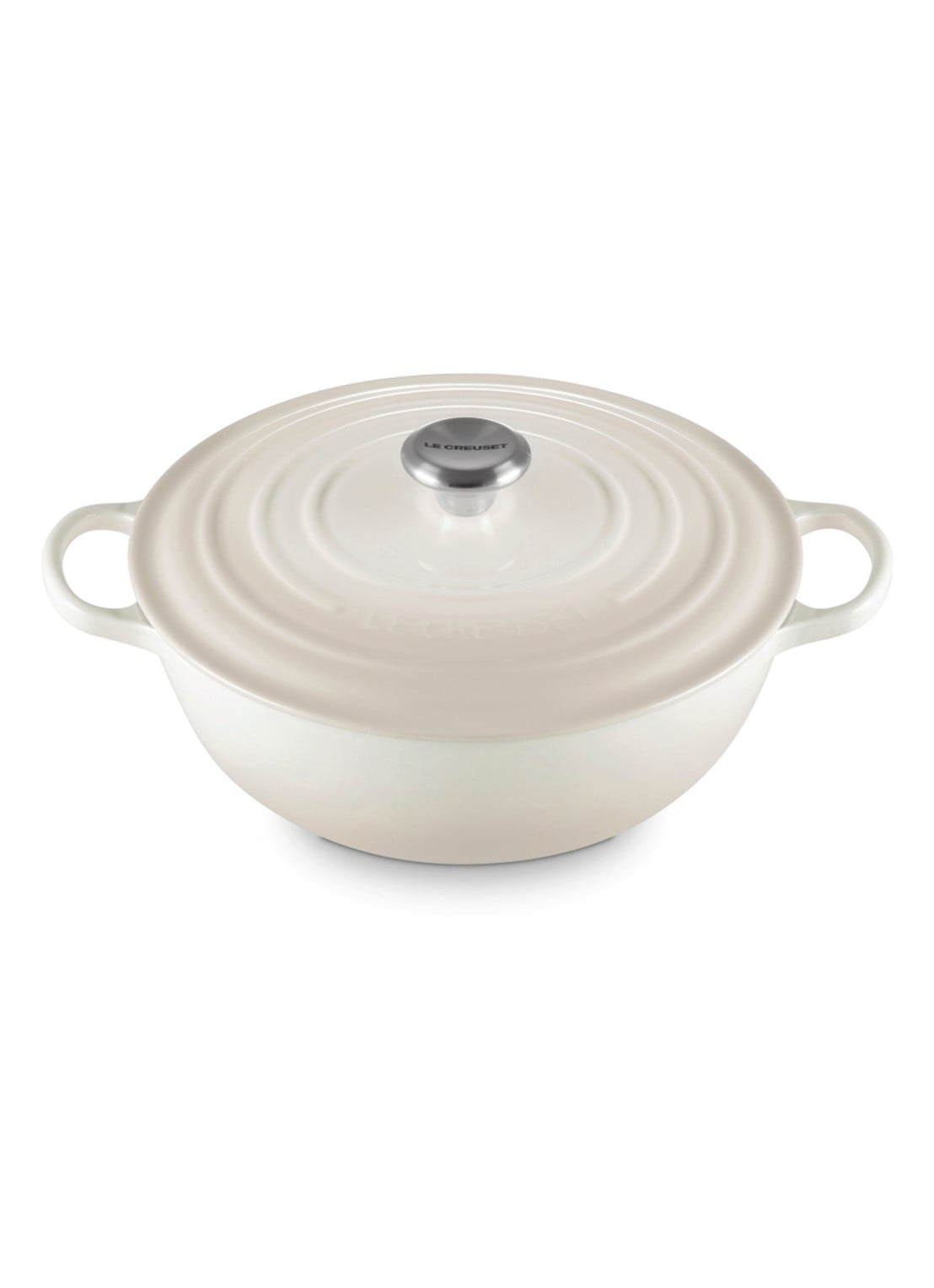 Le Creuset Marmite Signature soeppan Ø30 cm - voorkant 3 beige