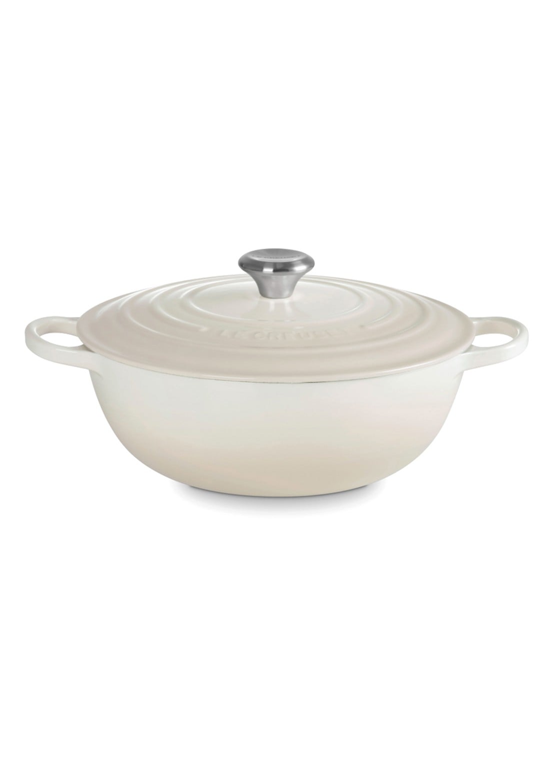 Le Creuset Marmite Signature soeppan Ø30 cm - voorkant 4 beige