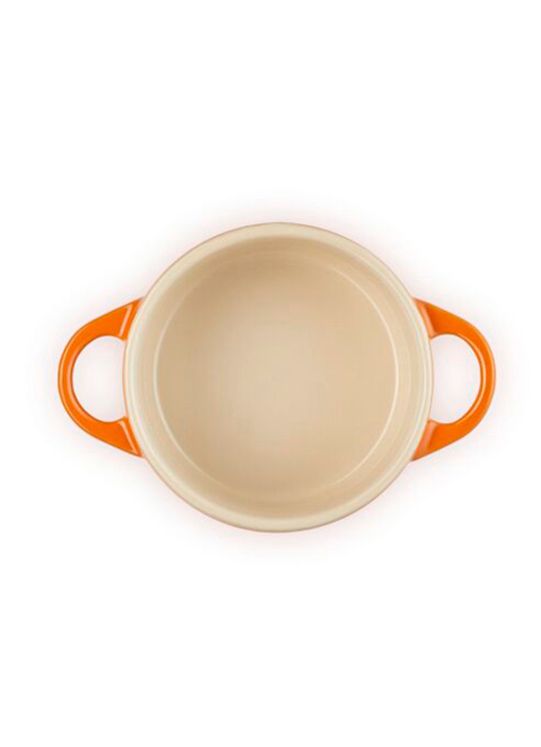 Le Creuset Mini-braadpan 25 cl - achterkant 3 oranjerood