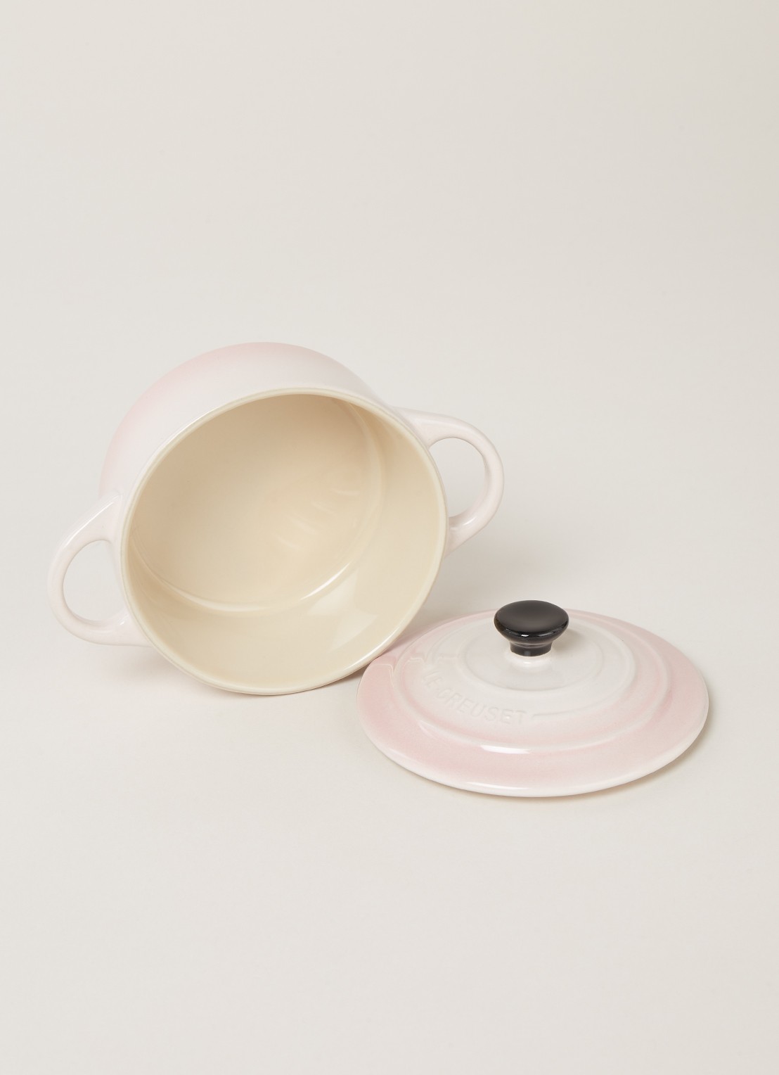 Le Creuset Mini Cocotte braad-/stoofpan Ø10 cm - detail shell pink / roze