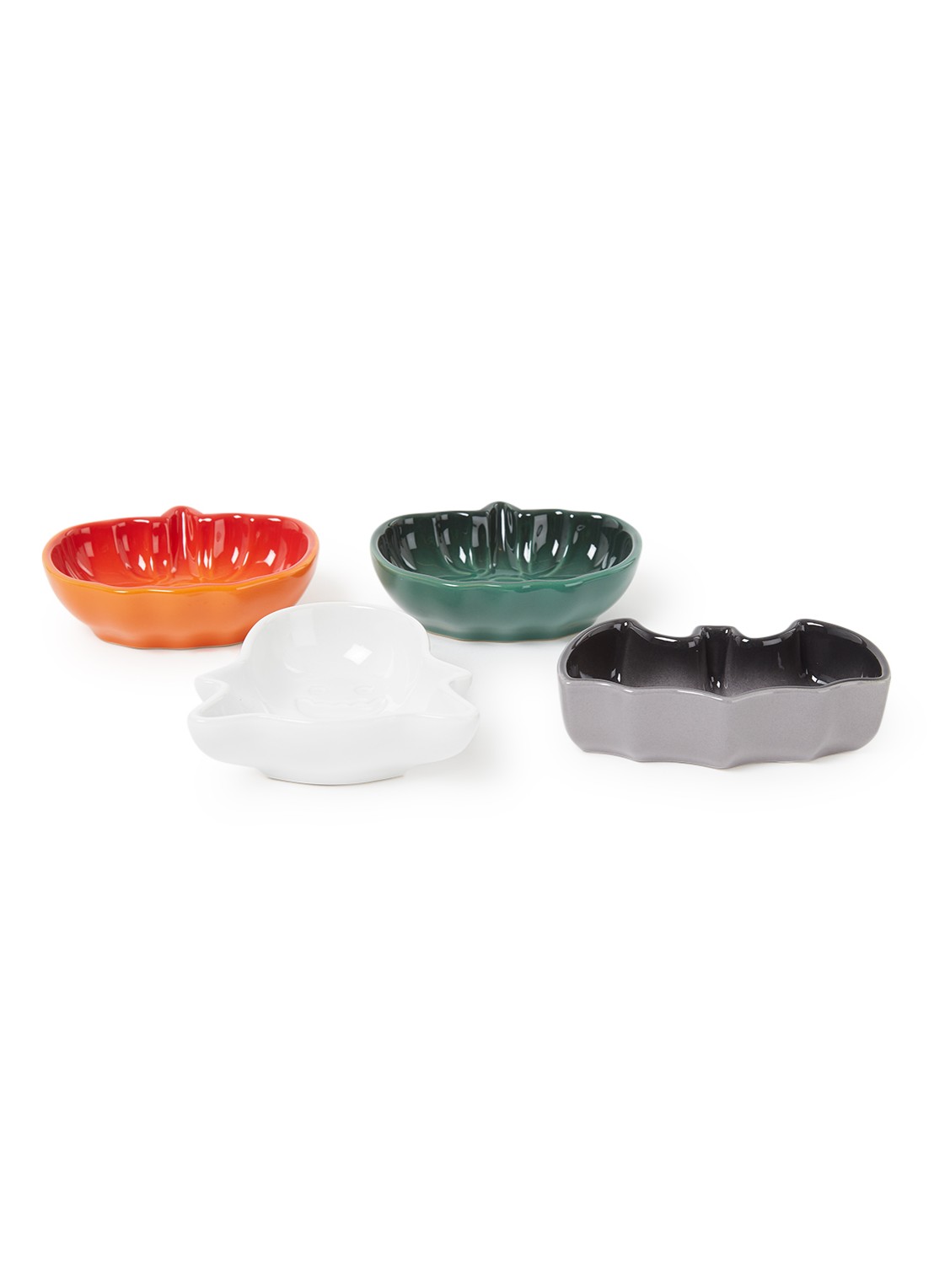 Le Creuset Mini Halloween dipschaal set van 4 - voorkant multicolor