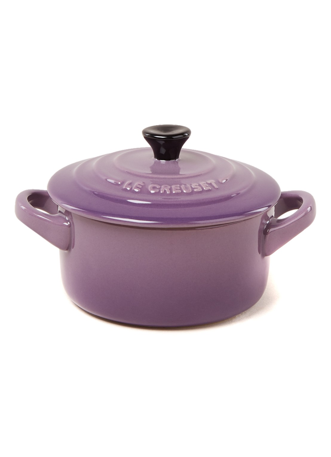 Le Creuset Mini ovenschaal van aardewerk 10 cm - voorkant 2 lila