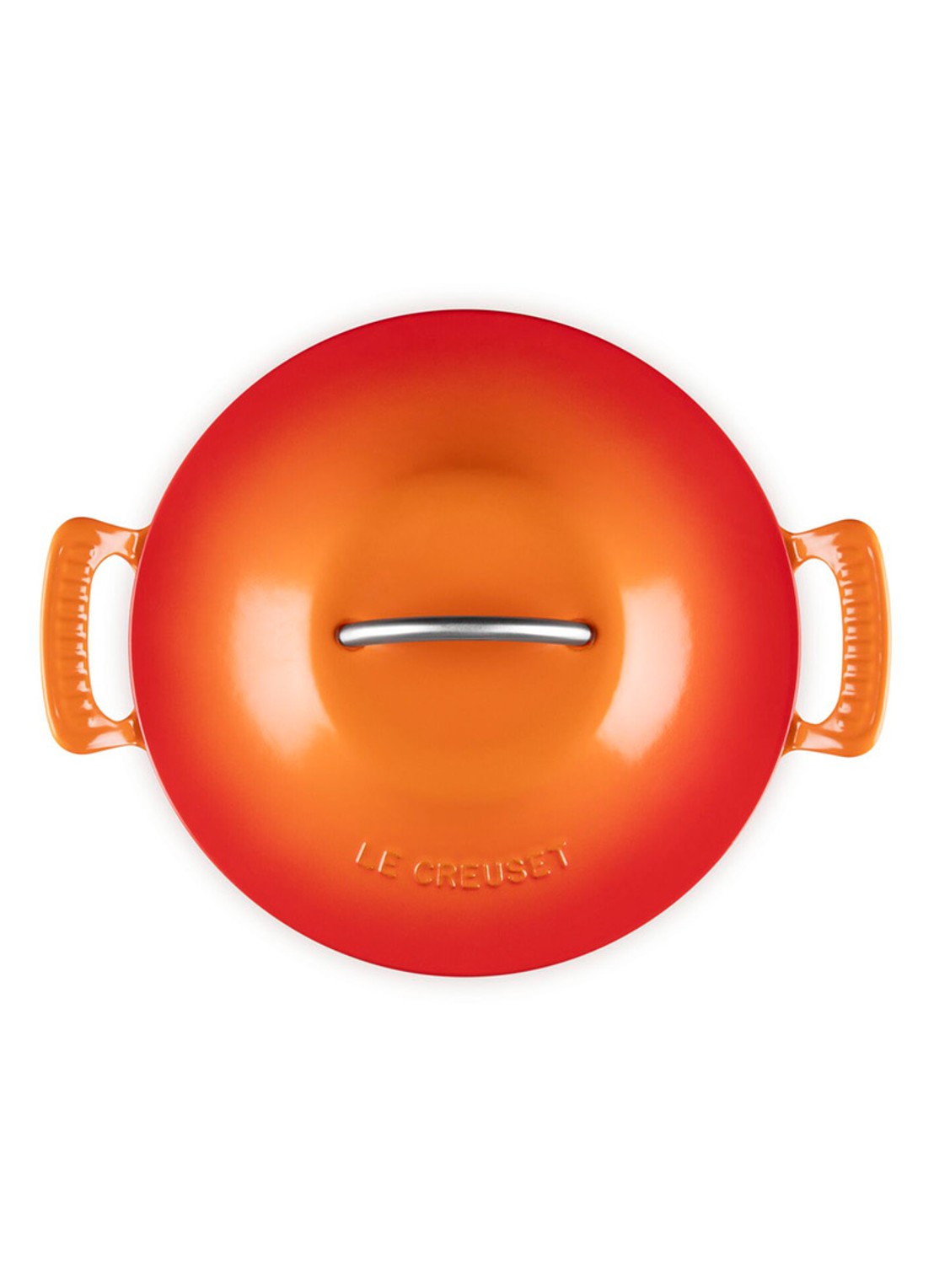 Le Creuset Modern Heritage braadpan 26 cm - detail 2 oranjerood