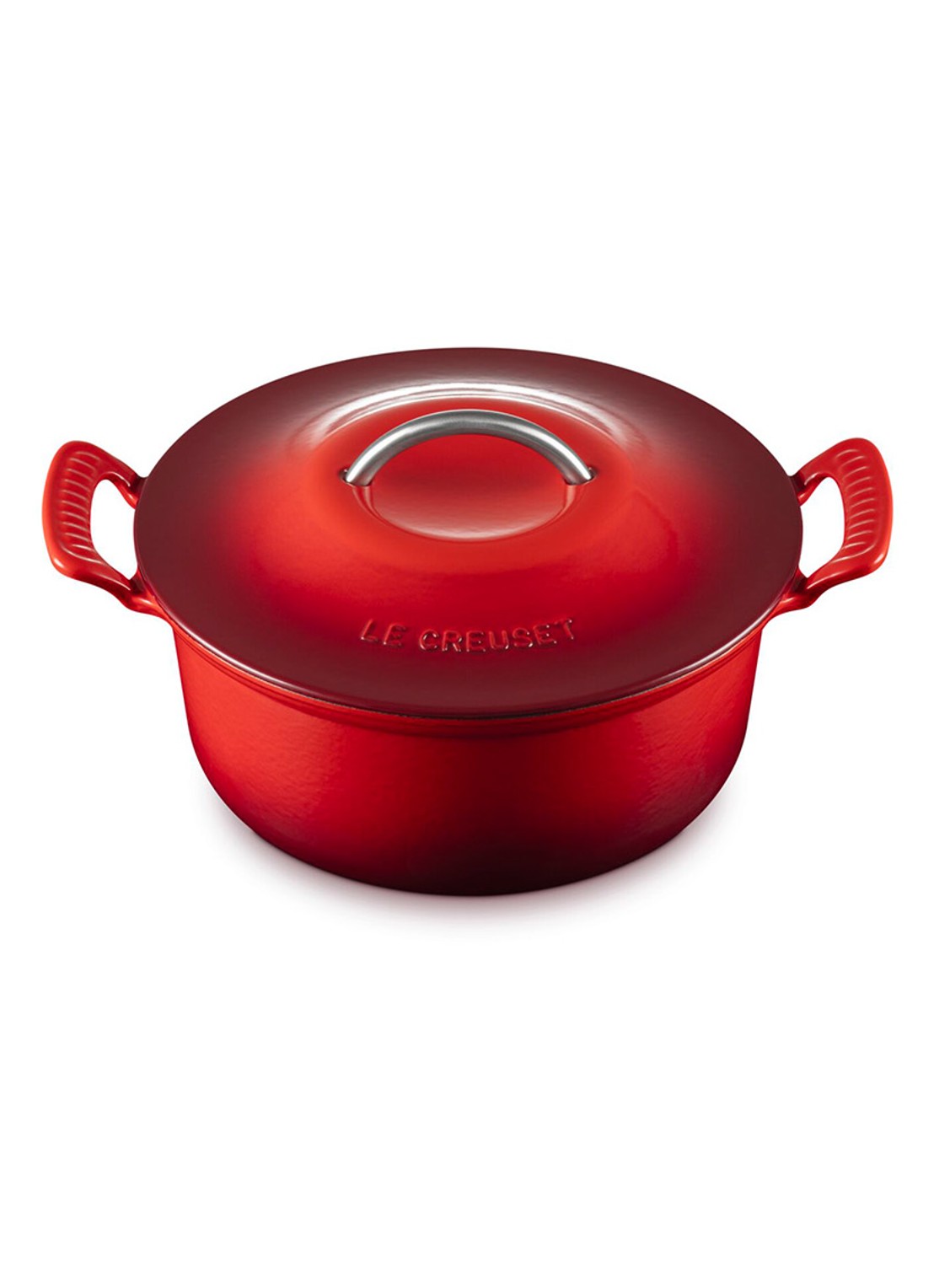 Le Creuset Modern Heritage braadpan 26 cm - detail 2 kersenrood