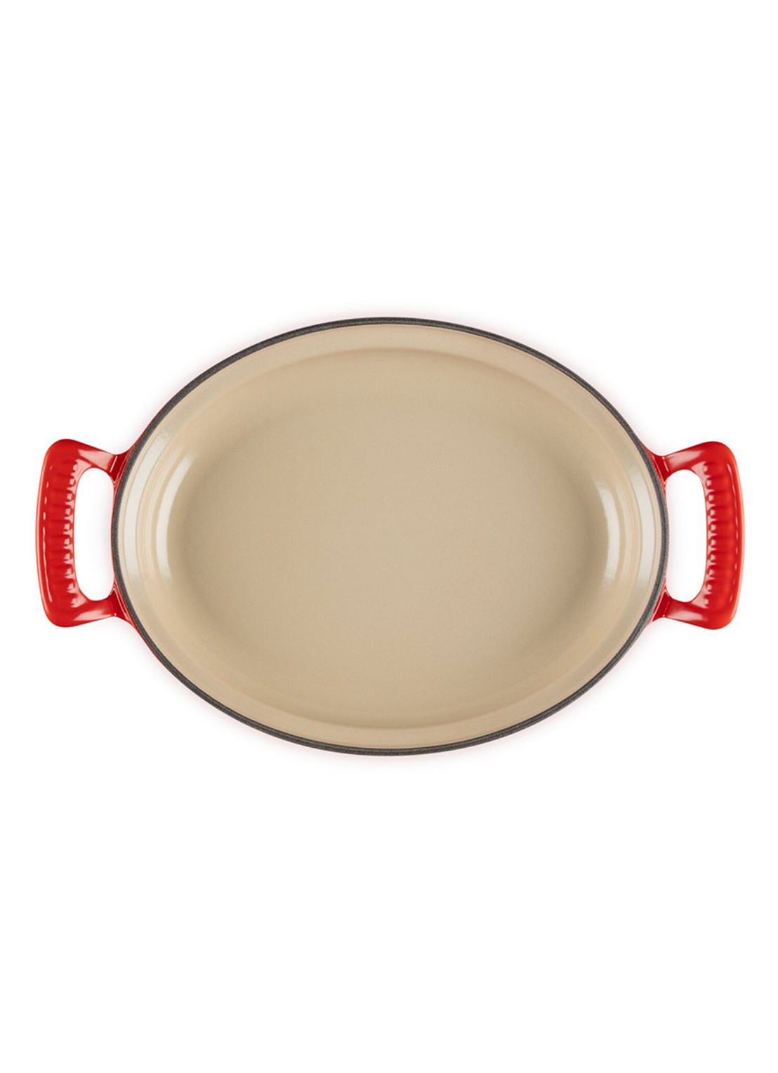 Le Creuset Modern Heritage ovenschaal/braadslede 28 cm - detail 2 bordeauxrood