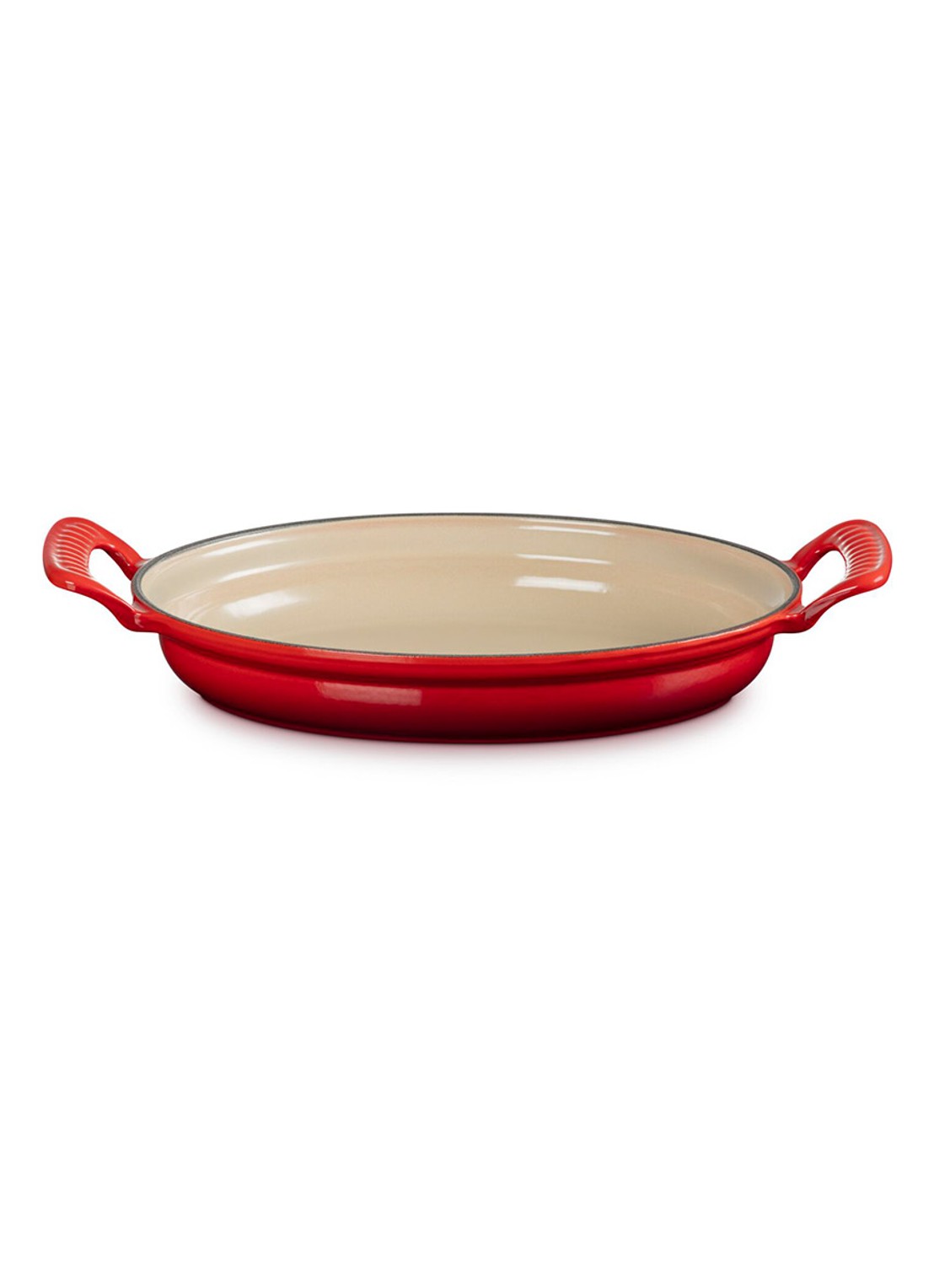 Le Creuset Modern Heritage ovenschaal/braadslede 28 cm - voorkant 4 bordeauxrood