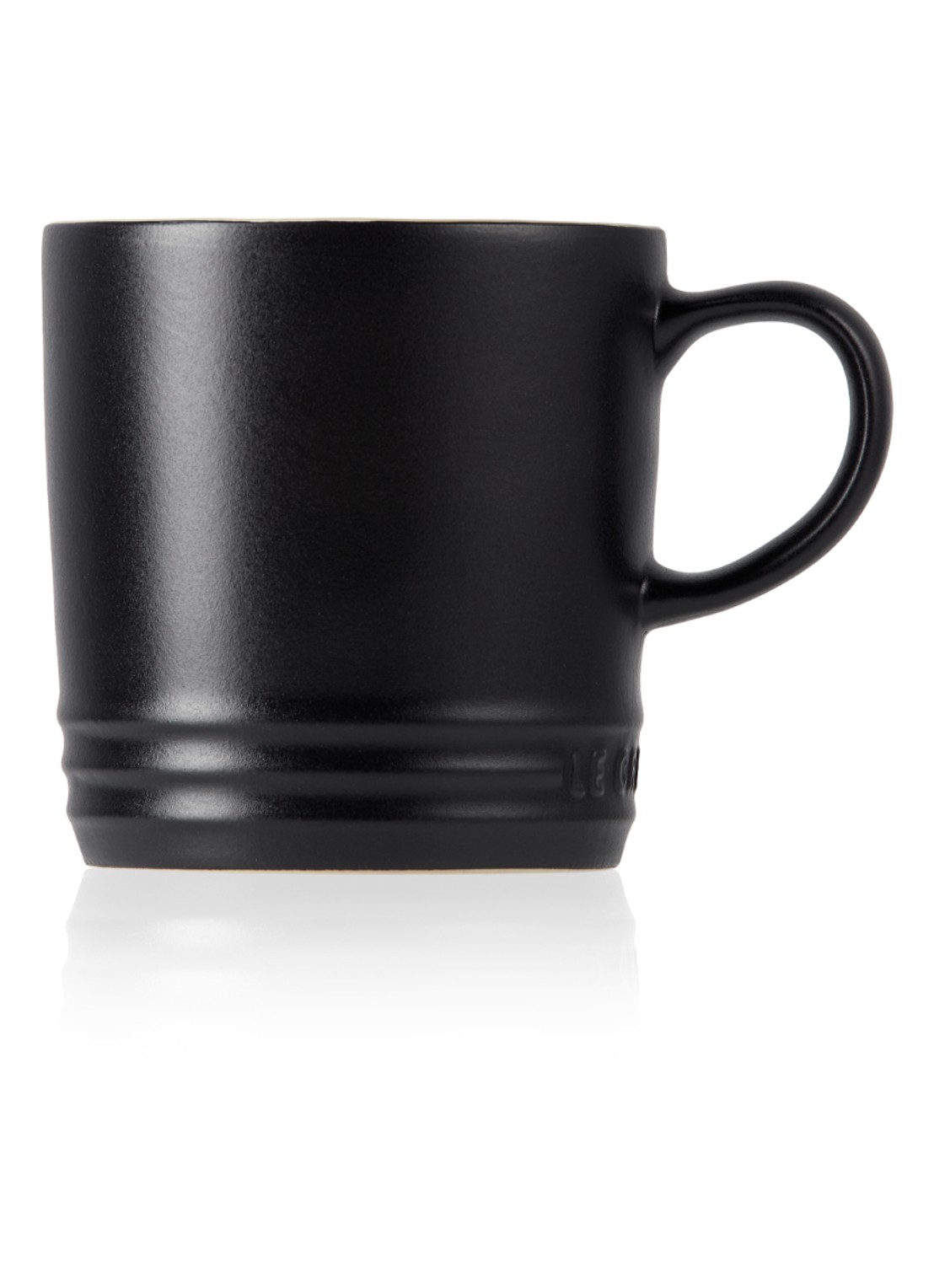 Le Creuset Mok 35 cl - detail 3 mat zwart / zwart