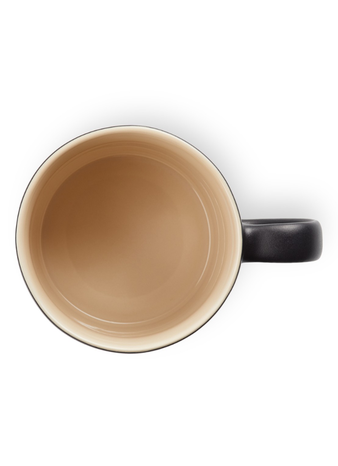 Le Creuset Mok 35 cl - detail 4 mat zwart / zwart