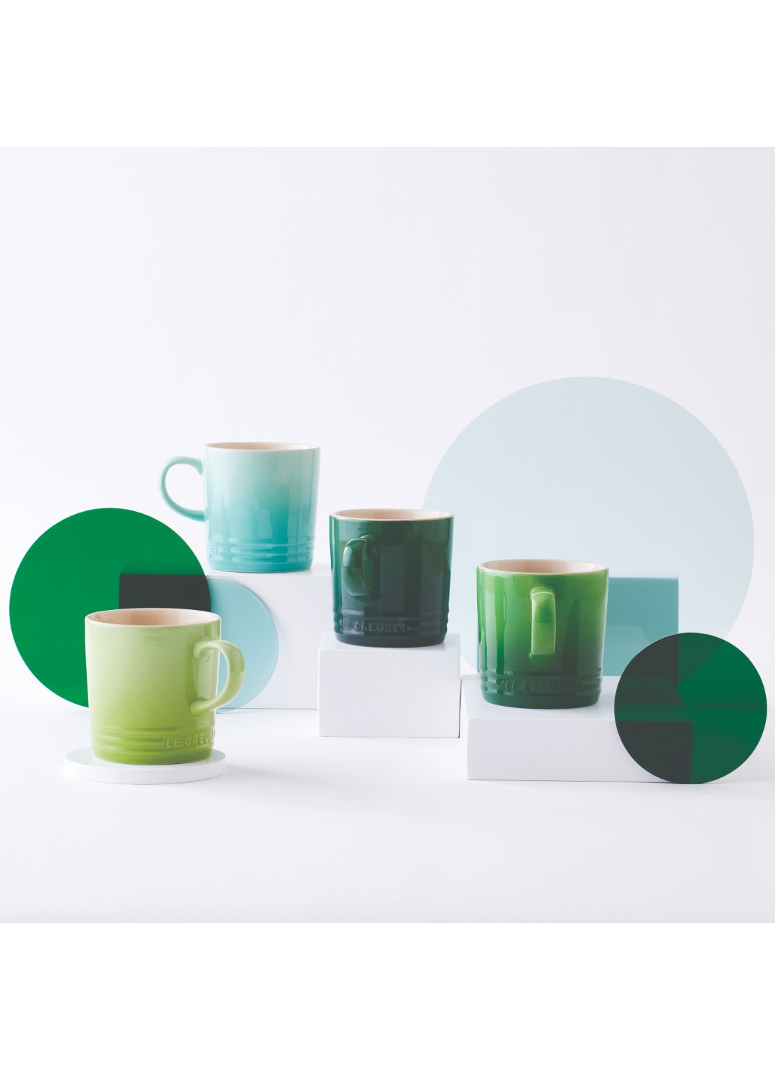 Le Creuset Mok 35 cl - voorkant 2 cool mint / lichtgroen