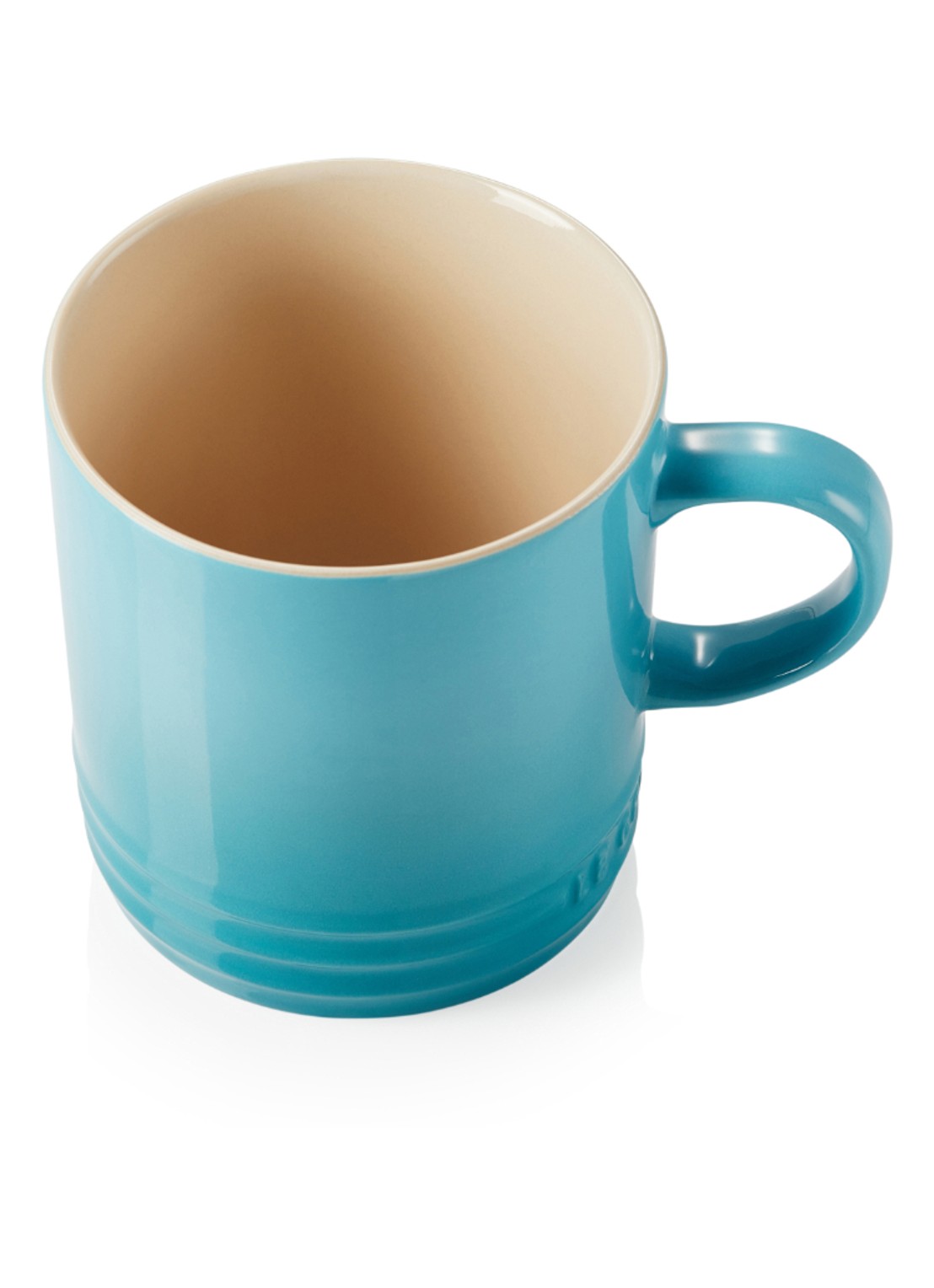 Le Creuset Mok 35 cl - detail 2 caribbean blue / blauw