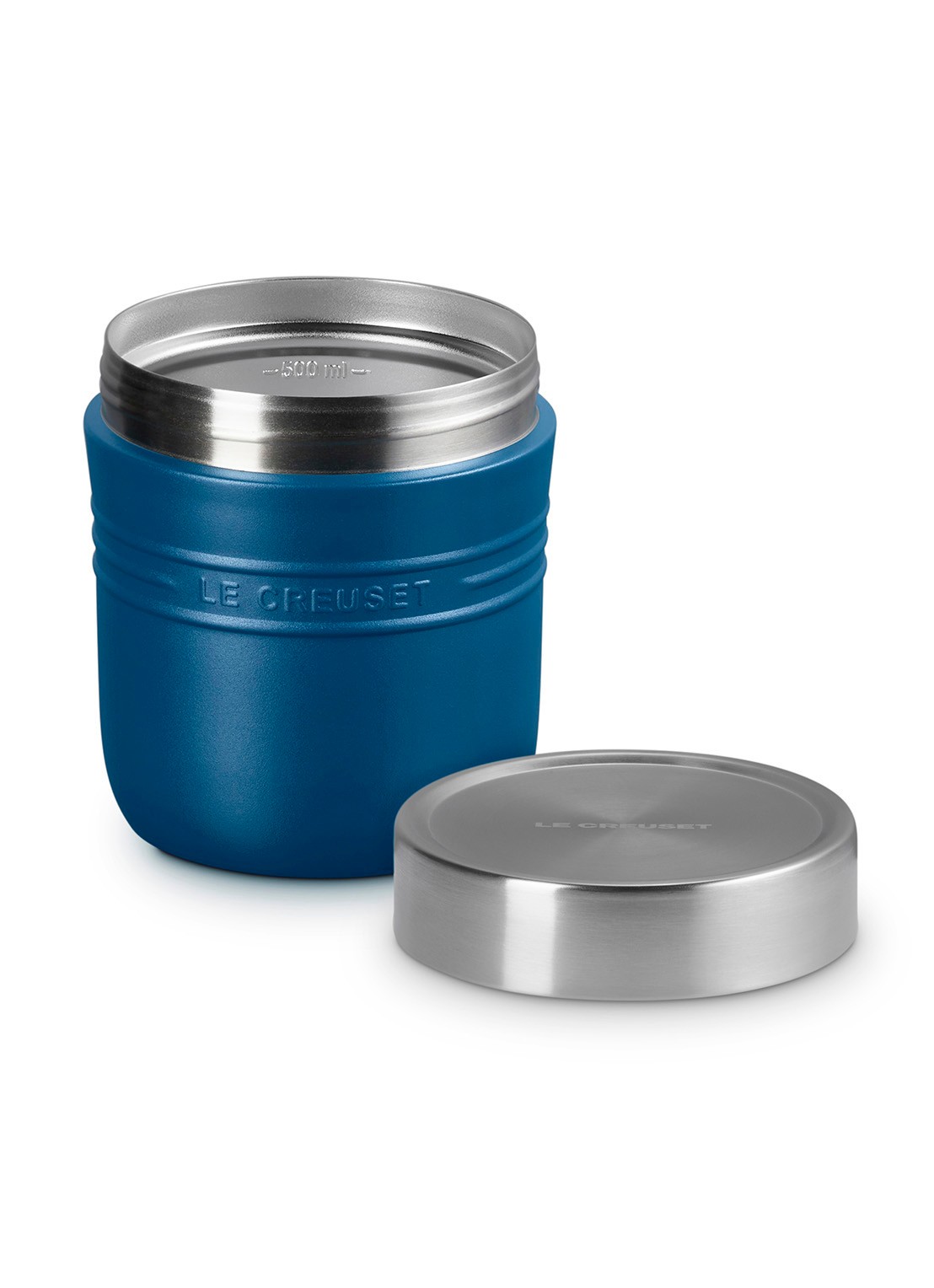 Le Creuset On The Go lunchbeker 0,5 liter - detail 2 royalblauw
