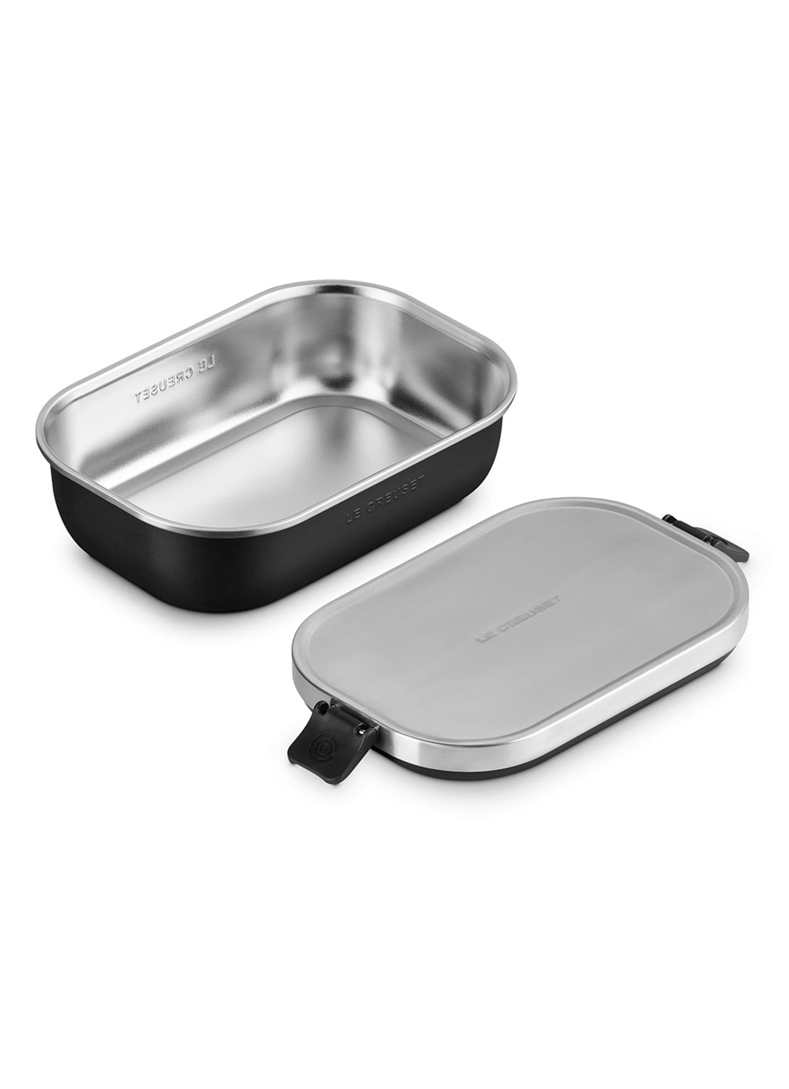 Le Creuset On The Go lunchbox 0,9 liter - detail 2 zwart