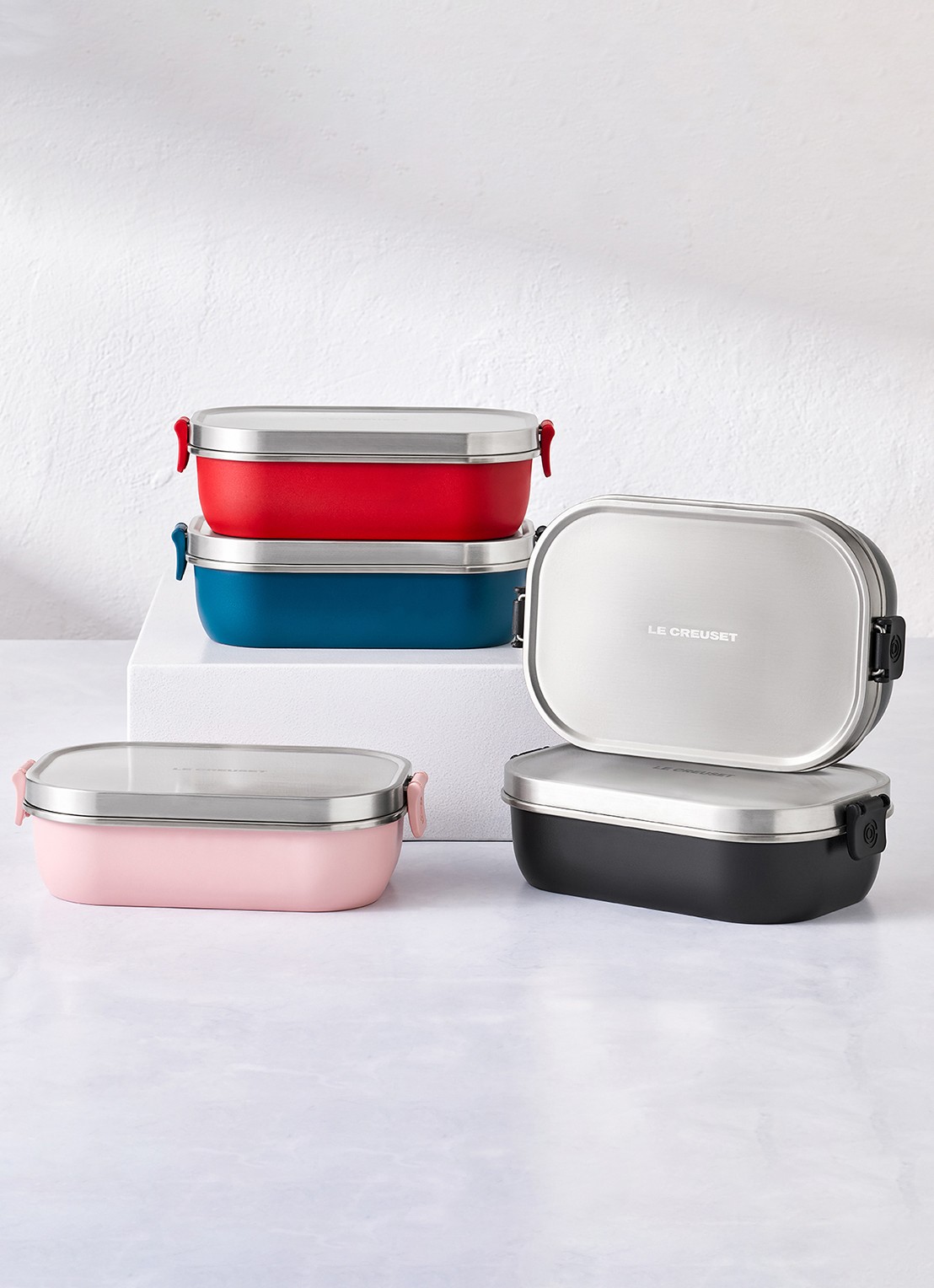 Le Creuset On The Go lunchbox 0,9 liter - detail 7 rood