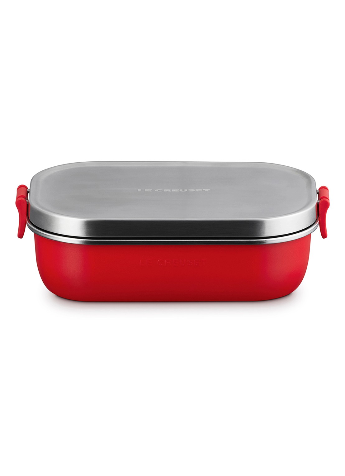Le Creuset On The Go lunchbox 0,9 liter - voorkant rood