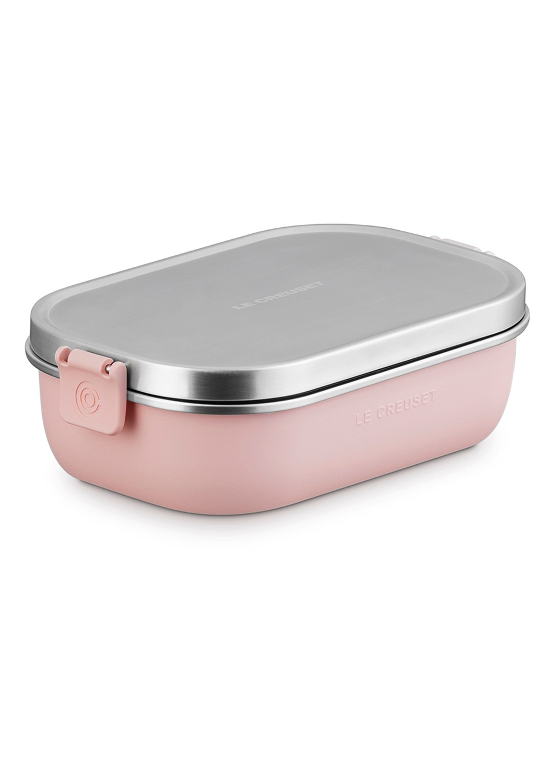 Le Creuset On The Go lunchbox 0,9 liter - detail roze