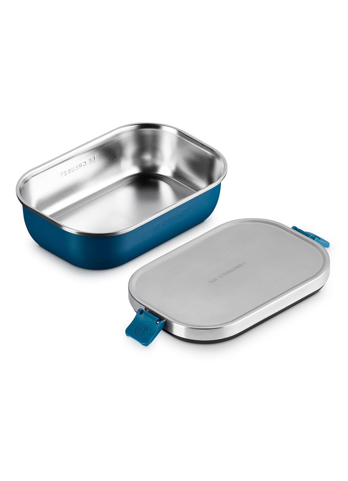 Le Creuset On The Go lunchbox 0,9 liter - detail 4 royalblauw