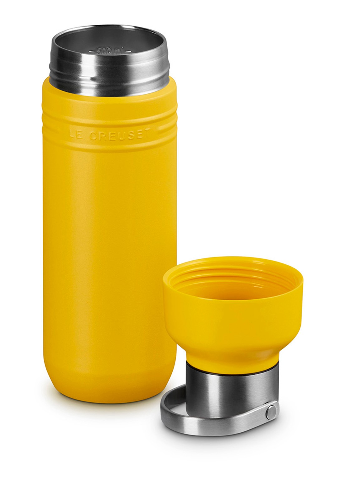 Le Creuset On The Go waterfles 0,5 liter - detail 3 geel