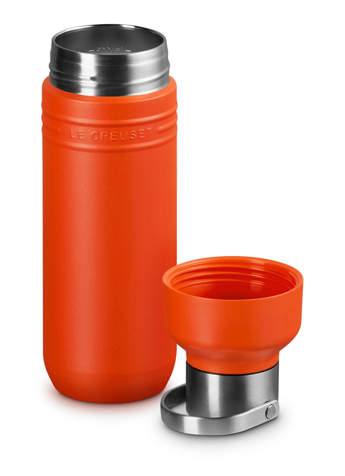 Le Creuset On The Go waterfles 0,5 liter - detail 3 oranje