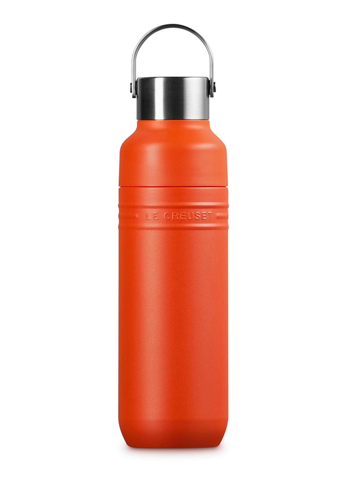 Le Creuset On The Go waterfles 0,5 liter - voorkant oranje