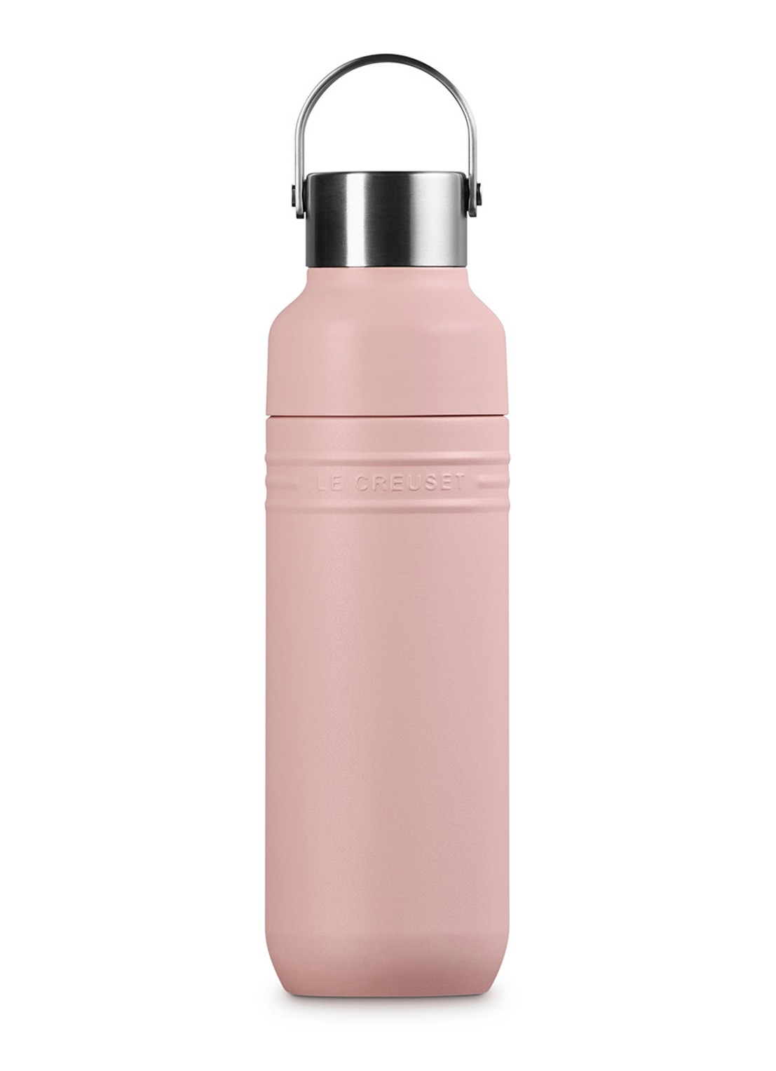 Le Creuset On The Go waterfles 0,5 liter - voorkant roze