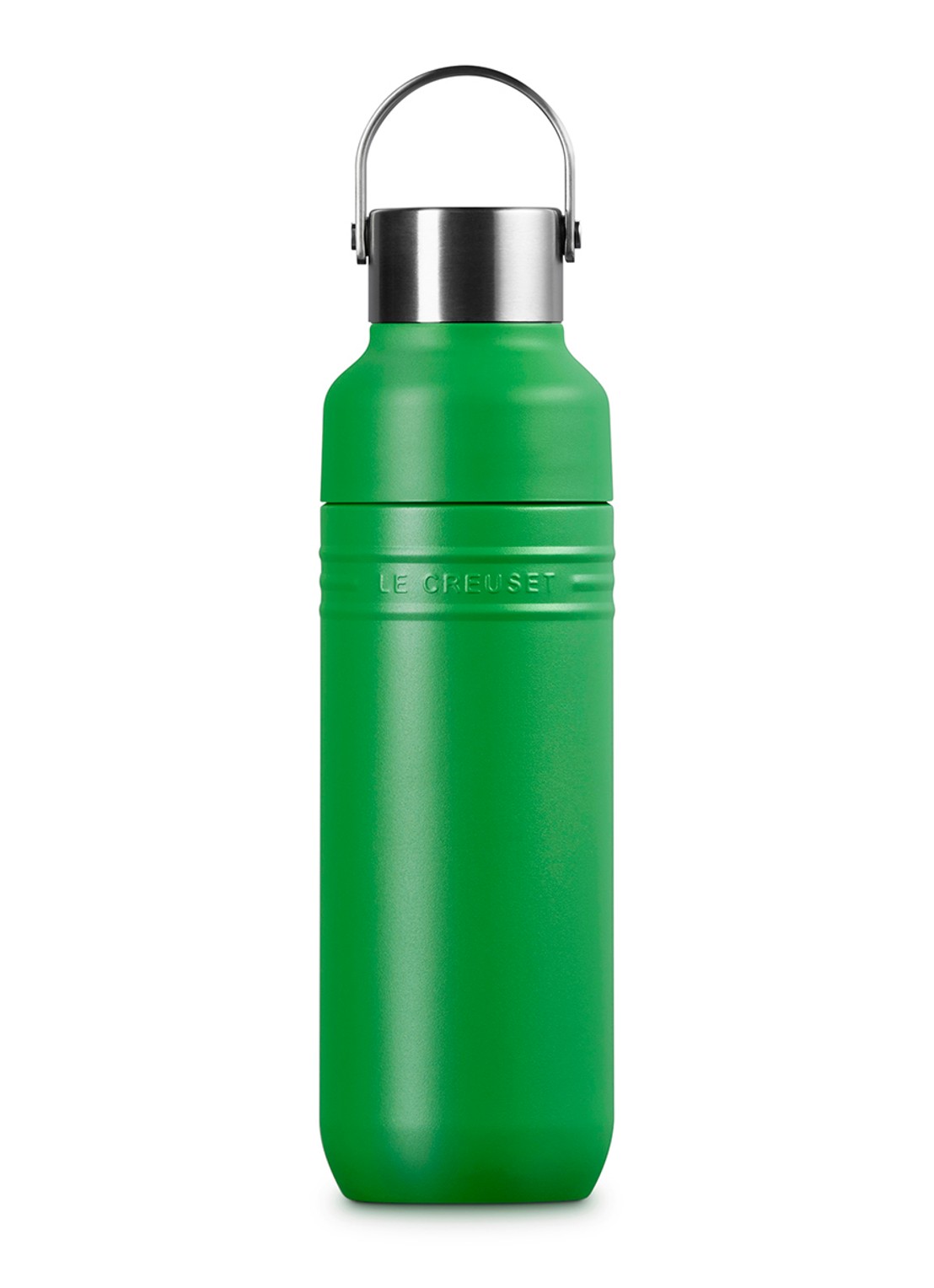Le Creuset On The Go waterfles 0,5 liter - voorkant 6 groen