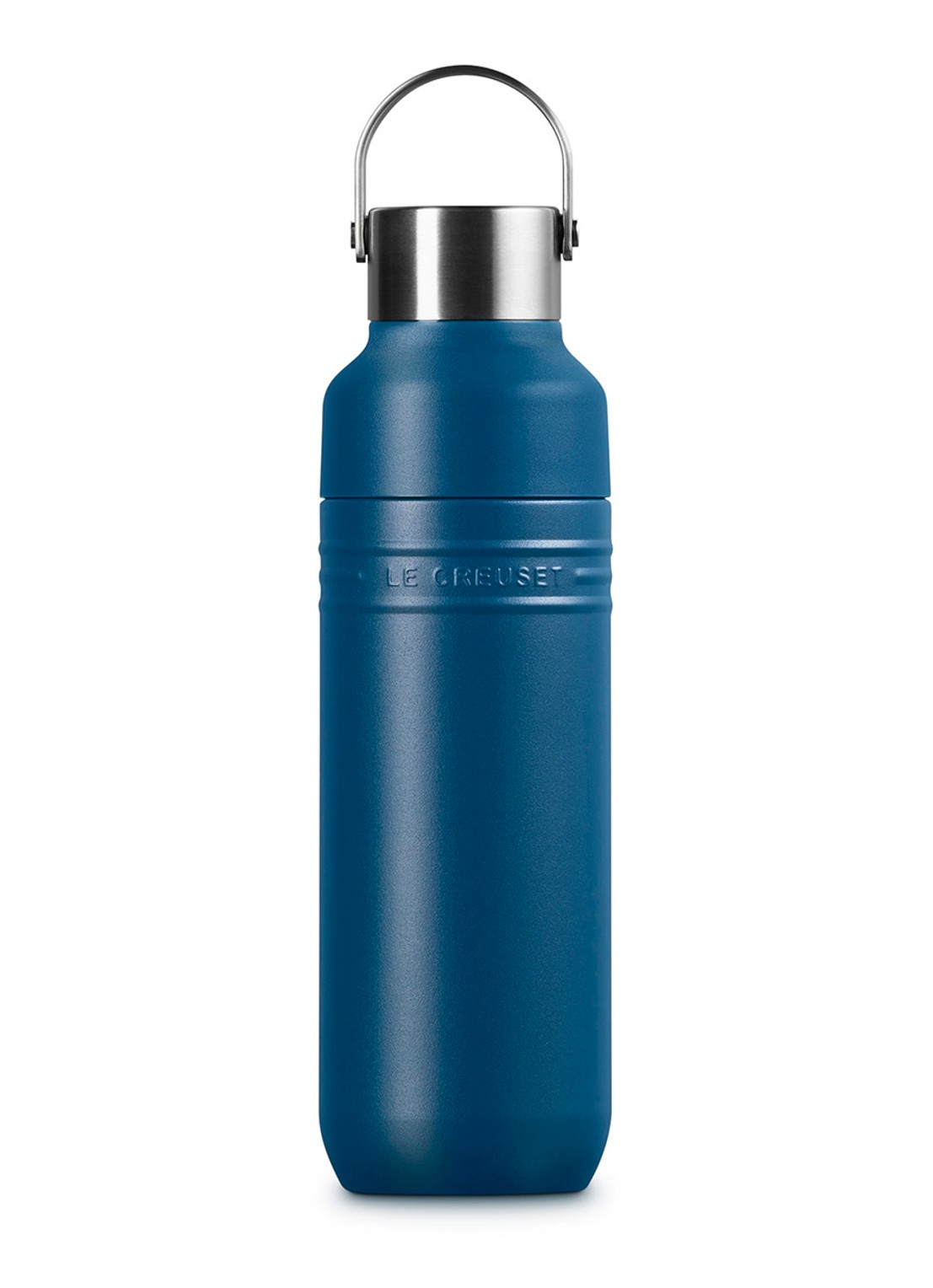 Le Creuset On The Go waterfles 0,5 liter - voorkant royalblauw