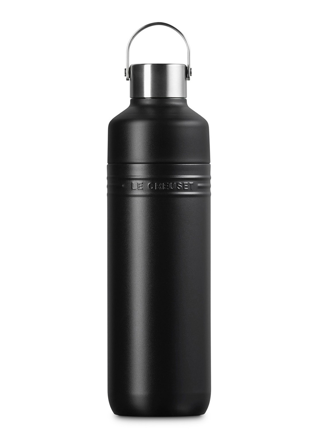 Le Creuset On The Go waterfles 1 liter - voorkant 6 zwart