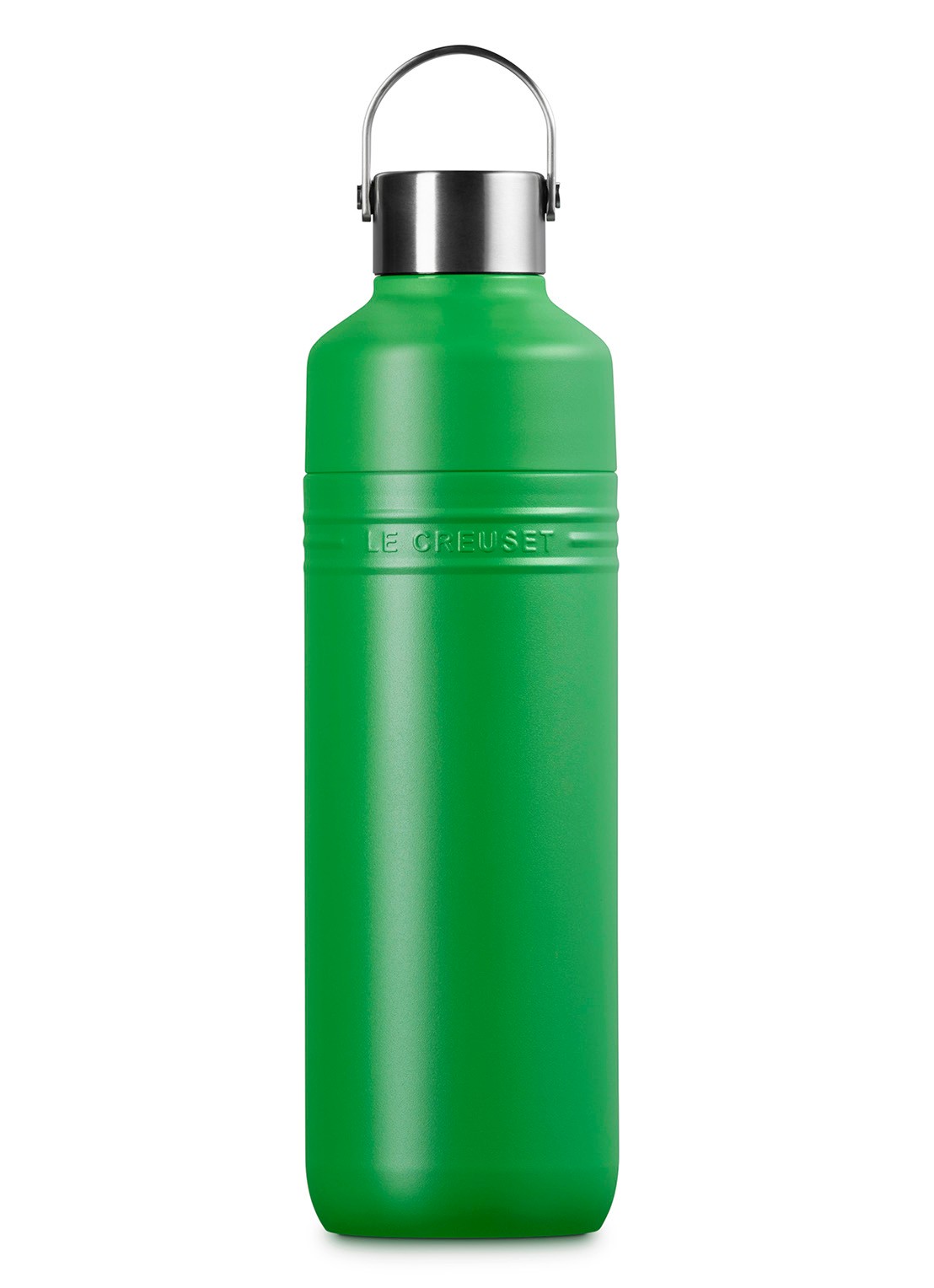 Le Creuset On The Go waterfles 1 liter - voorkant 6 groen