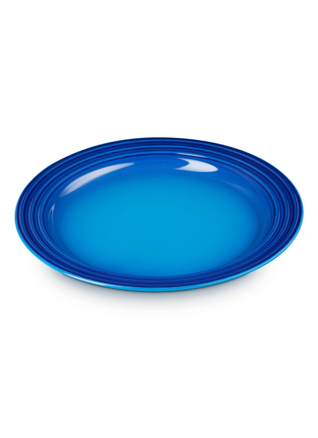 Le Creuset Ontbijtbord 22 cm  - voorkant 3 azure / blauw