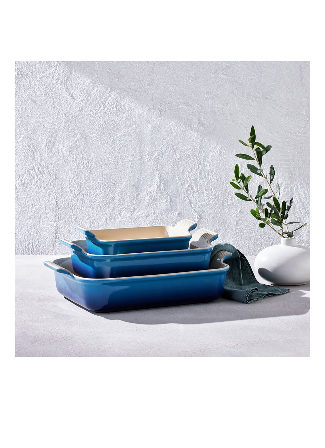 Le Creuset Ovenschaal 19 cm - detail 2 azure / blauw