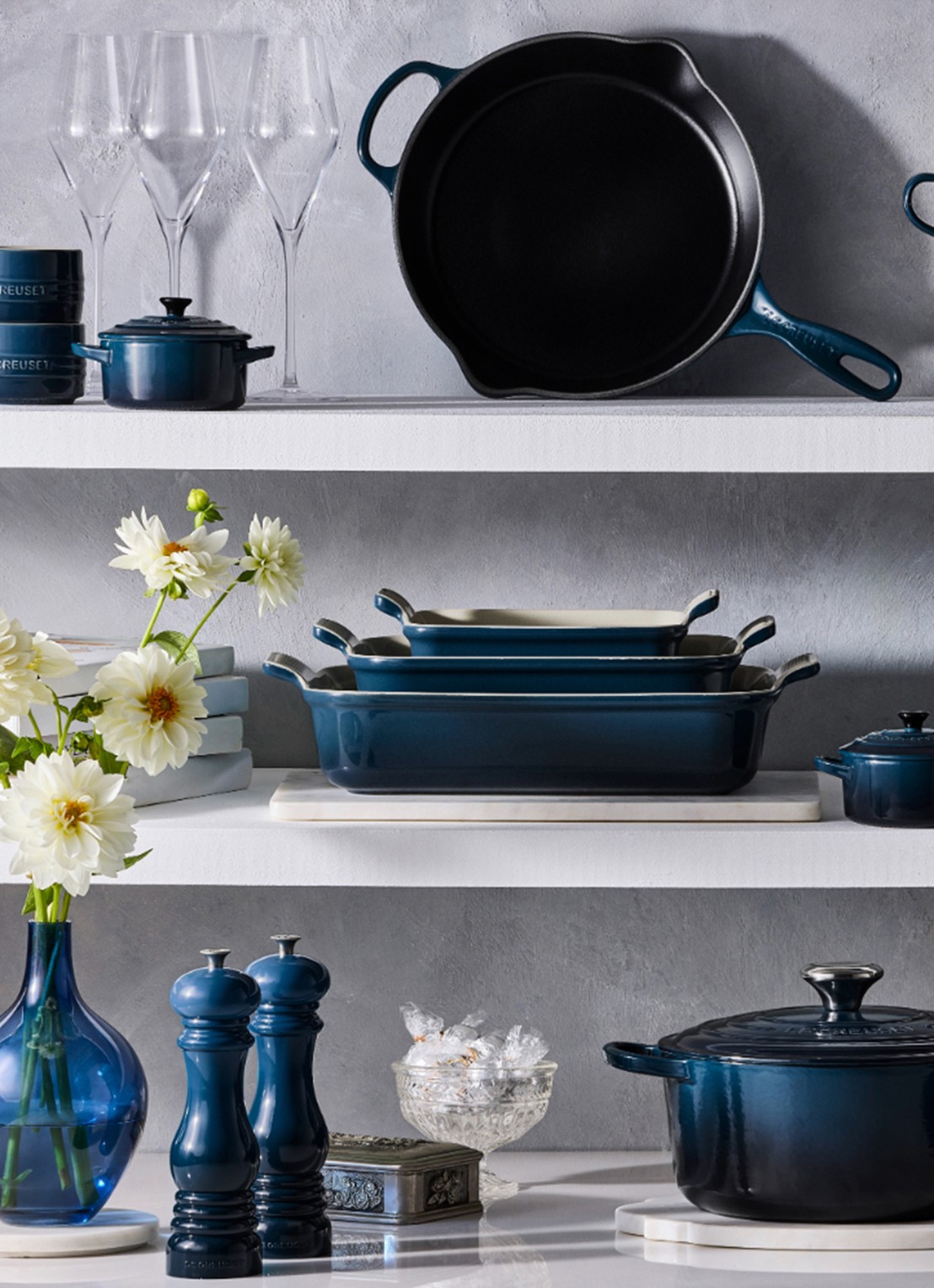 Le Creuset Ovenschaal 20 cm - detail 5 donkerblauw