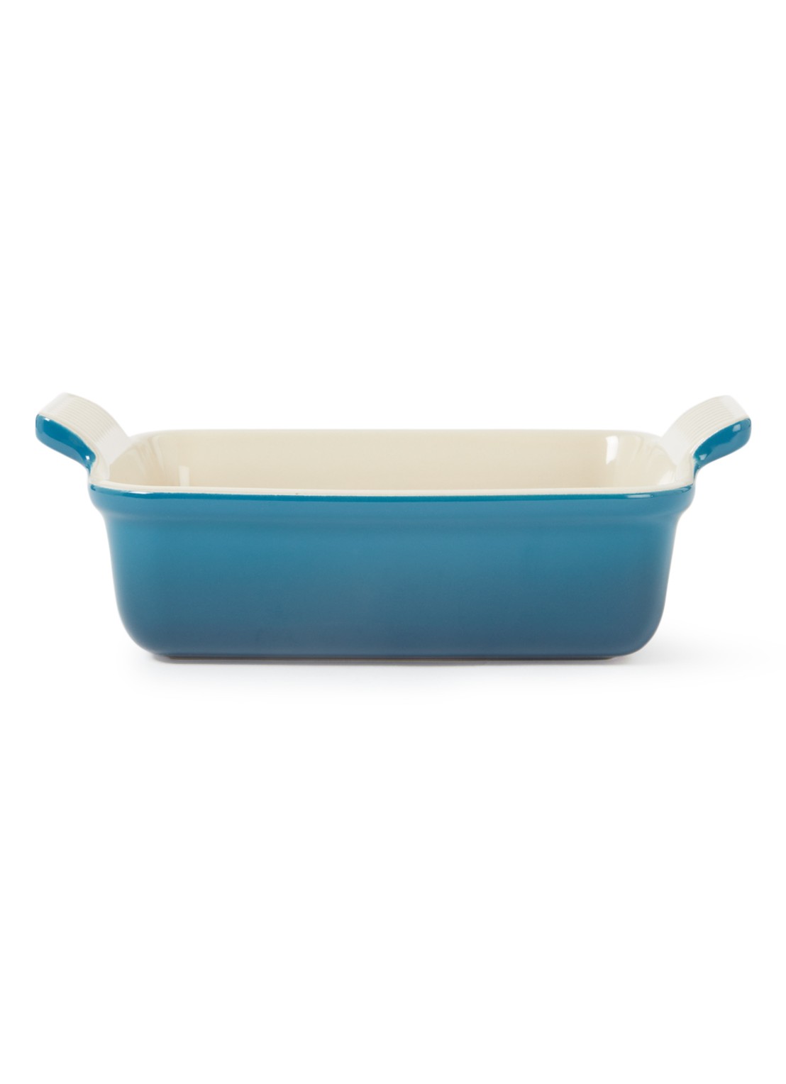 Le Creuset Ovenschaal 25 cm - voorkant deep teal / blauw