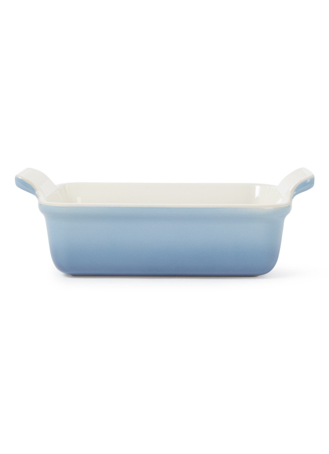 Le Creuset Ovenschaal 25 cm - voorkant chambray / blauw