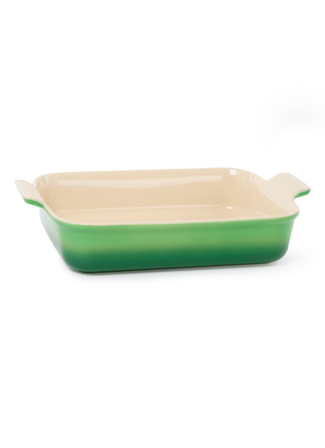 Le Creuset Ovenschaal 32 cm - voorkant bamboo / groen