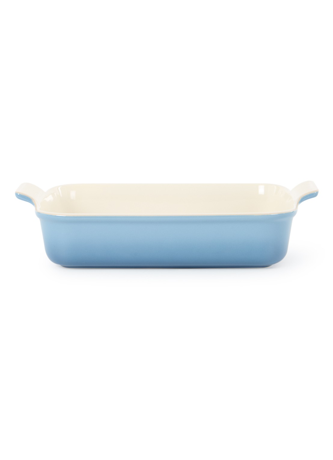 Le Creuset Ovenschaal 32 cm - voorkant chambray / blauw