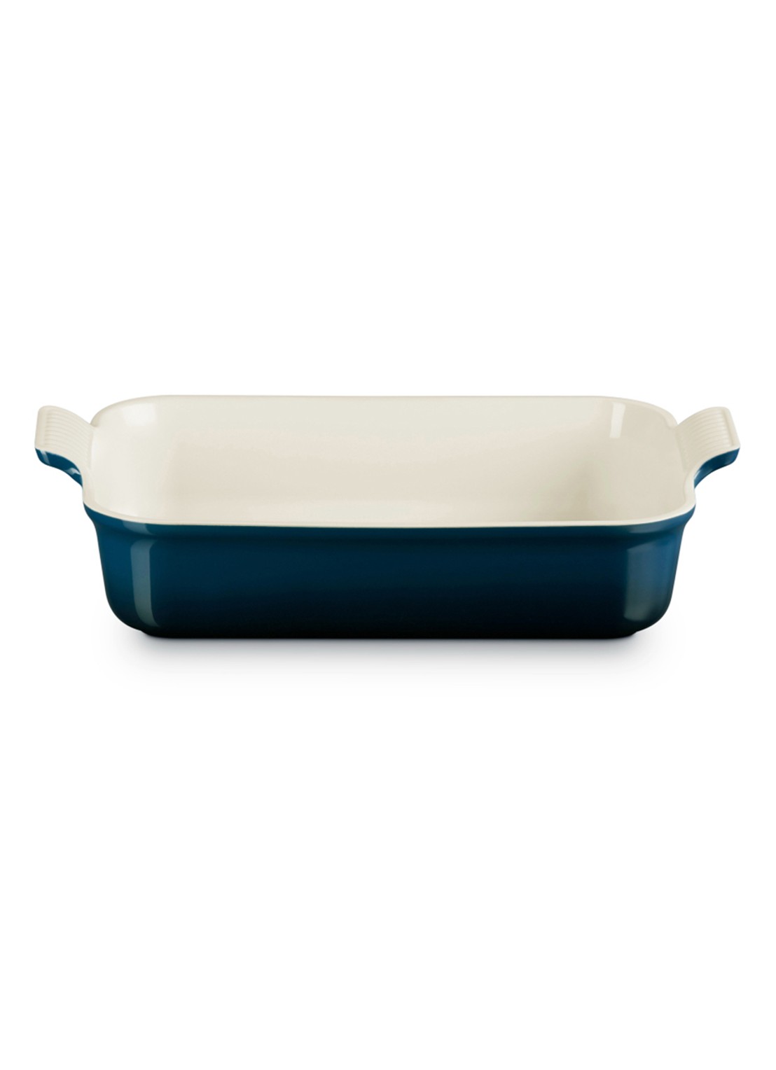 Le Creuset Ovenschaal 38 cm - voorkant donkerblauw