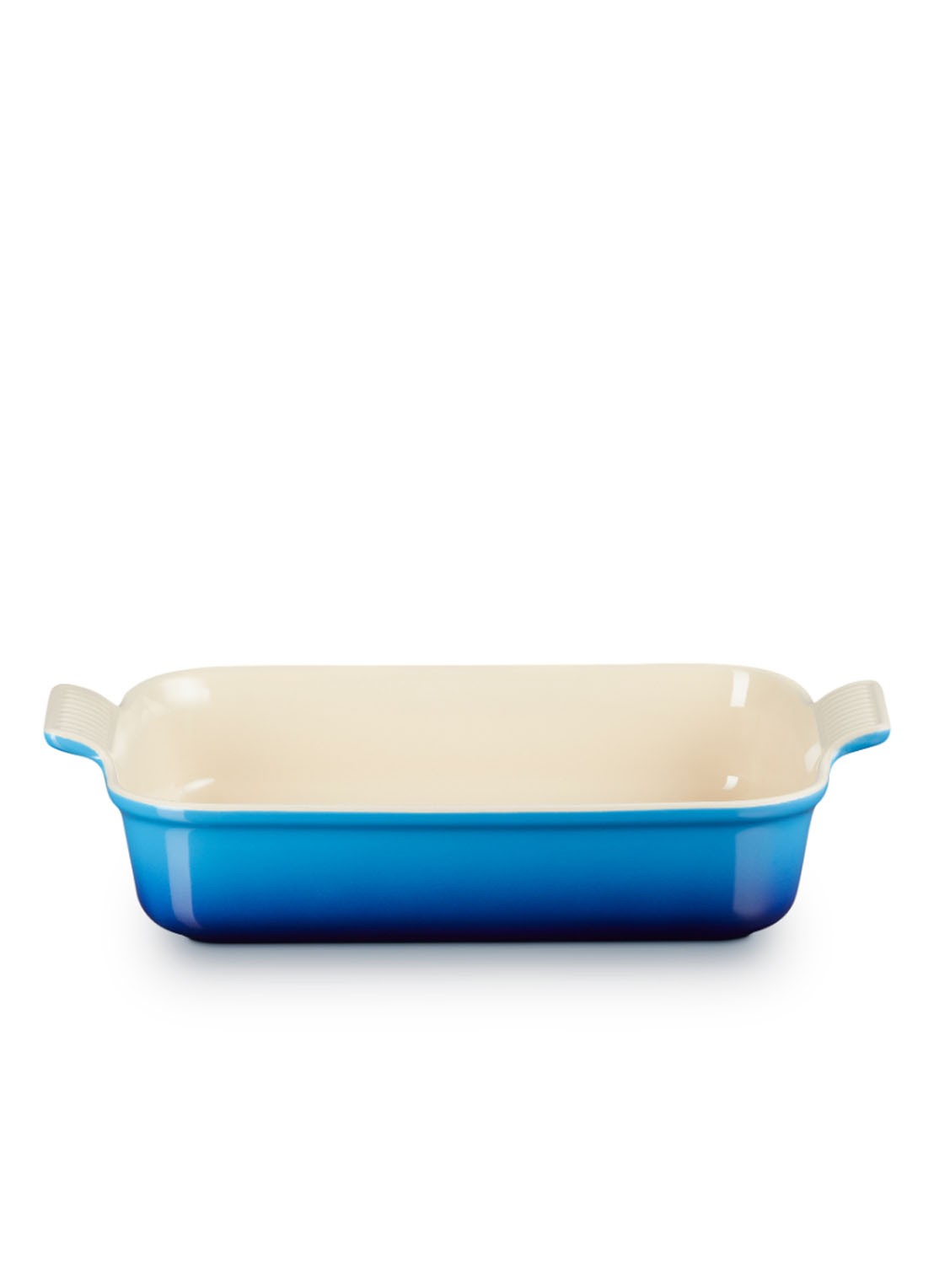 Le Creuset Ovenschaal rechthoekig Azure 32 cm - voorkant azure / blauw