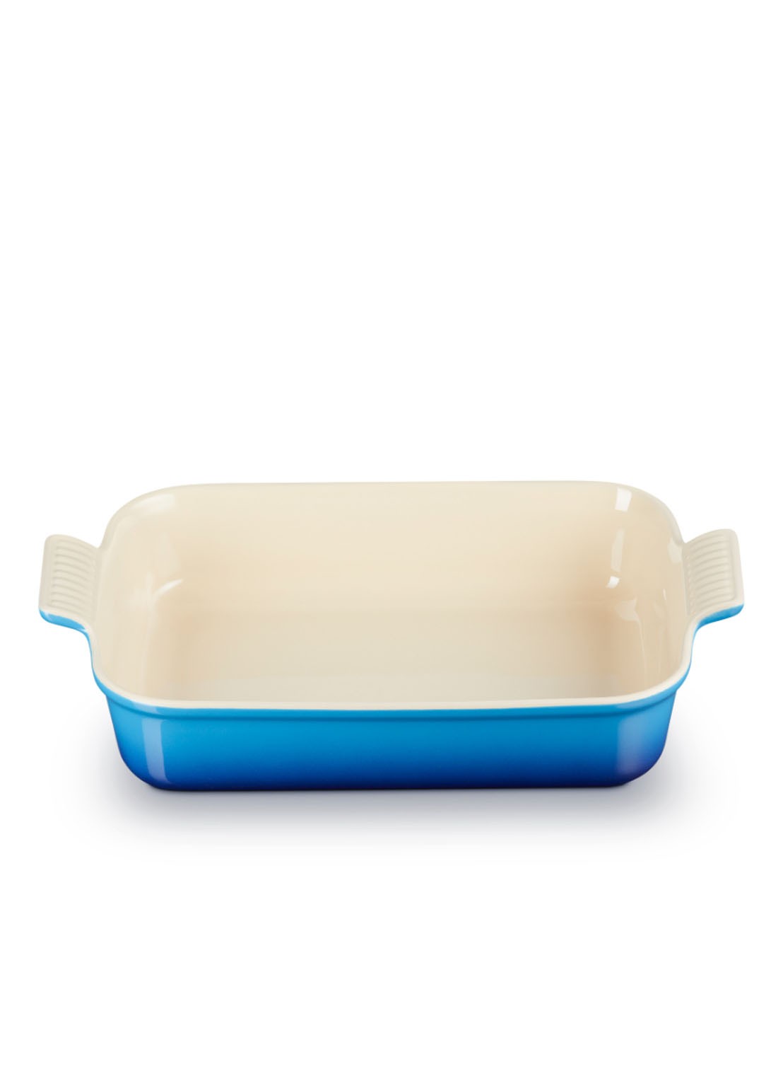 Le Creuset Ovenschaal rechthoekig Azure 32 cm - voorkant 2 azure / blauw