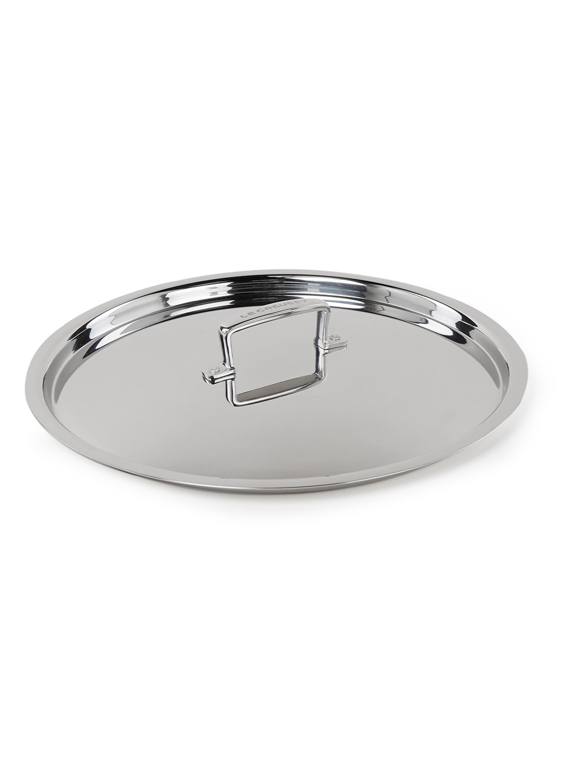Le Creuset Pannendeksel 30 cm  - voorkant 2 zilver