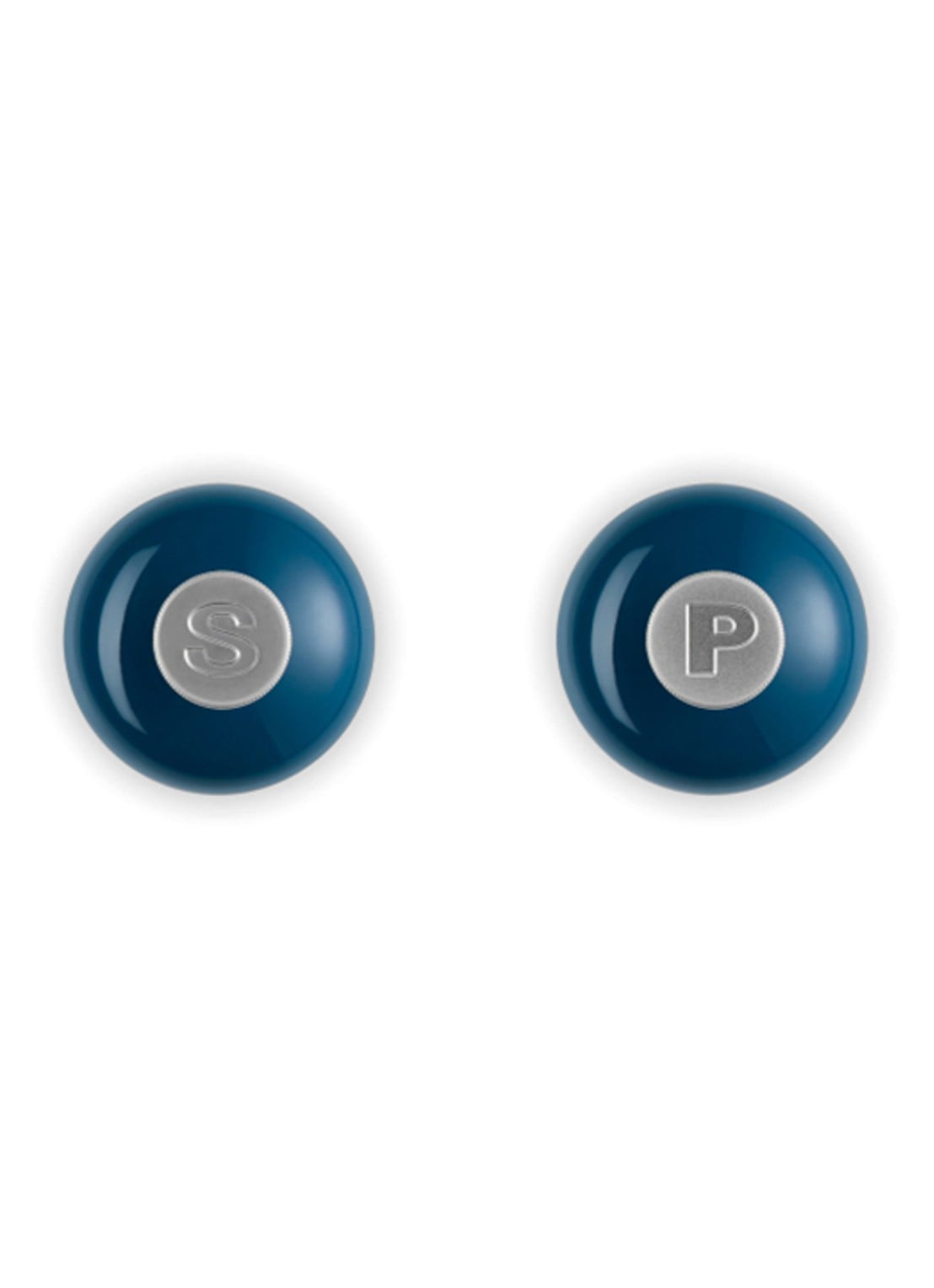 Le Creuset Peper- en zoutmolen 2-delig - detail donkerblauw