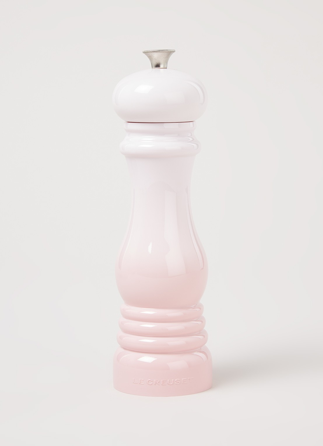 Le Creuset Pepermolen 21 cm  - voorkant 2 shell pink / roze
