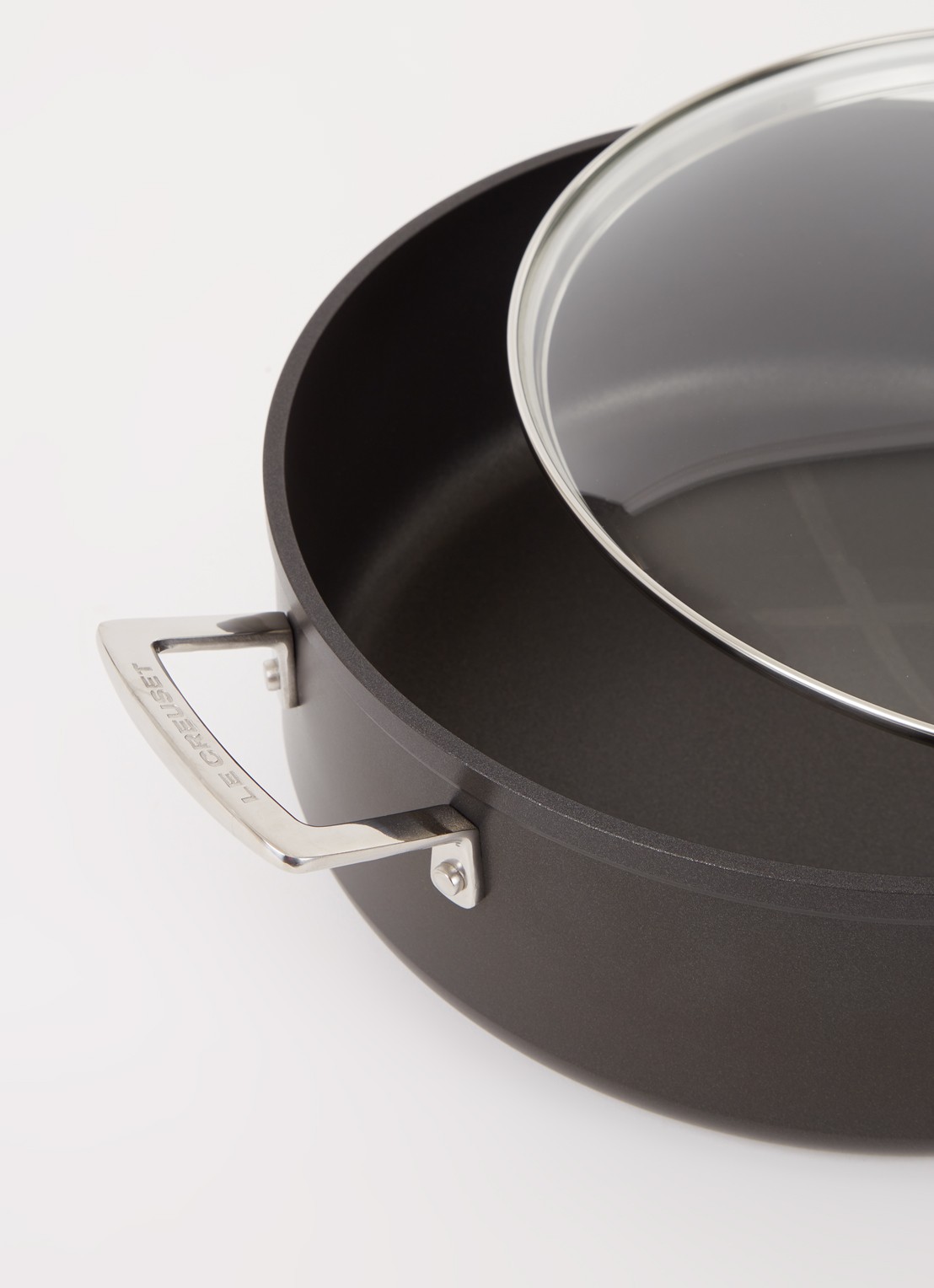 Le Creuset Provencaalse hapjespan Ø30 cm - detail zwart
