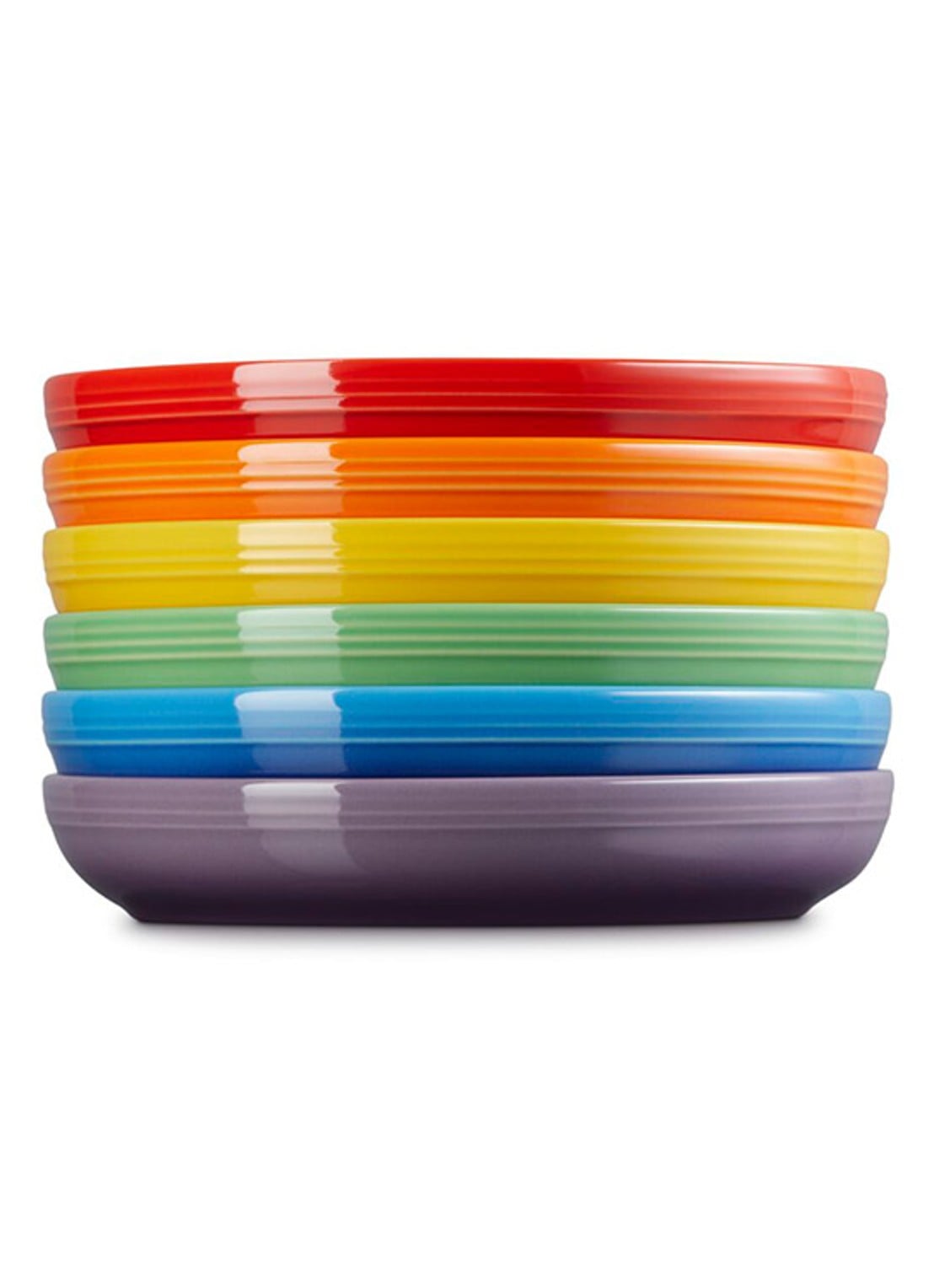 Le Creuset Rainbow diep bord 21,7 cm set van 6 - detail 4 multicolor